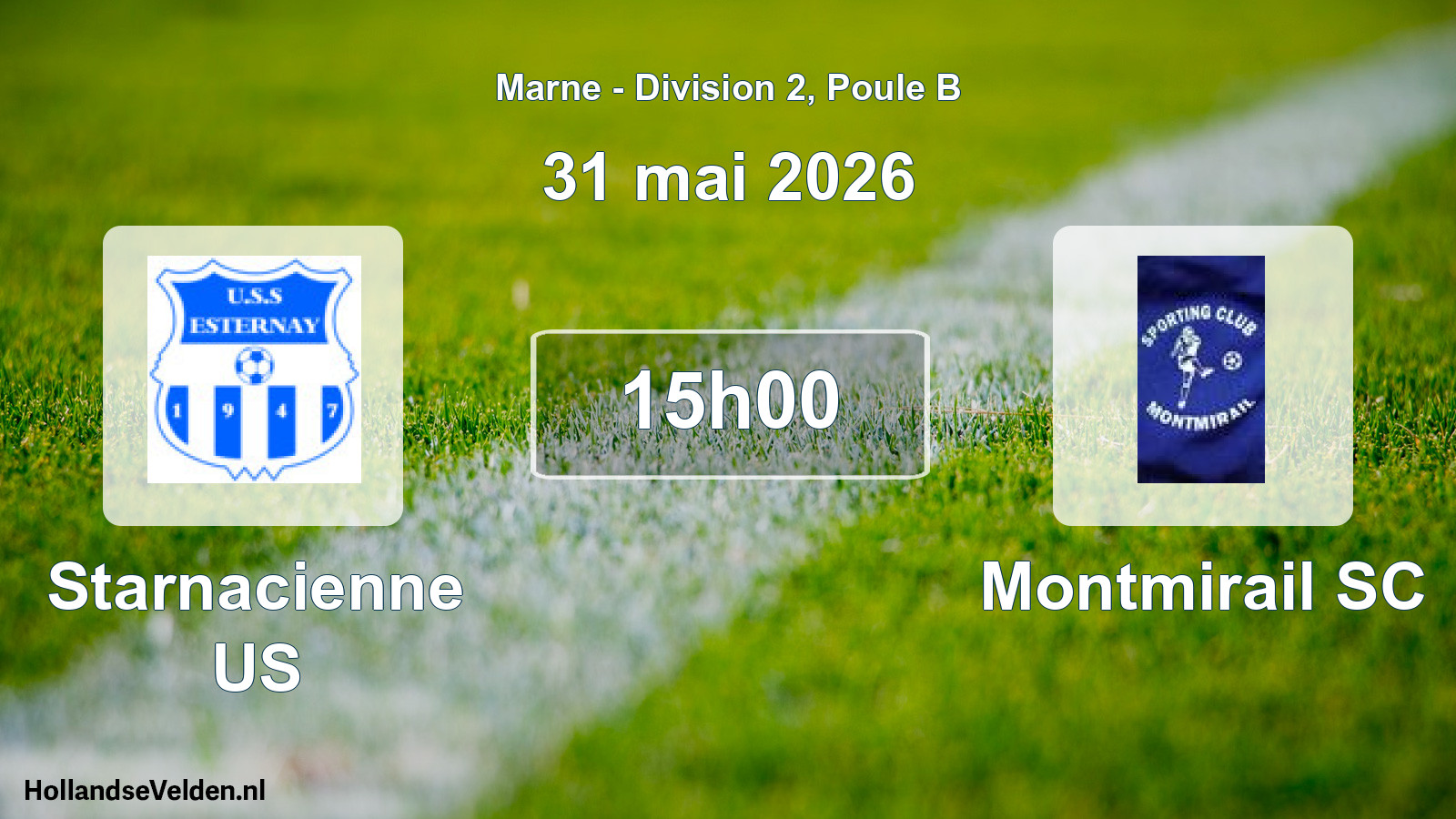 Scheduled Match: Starnacienne US - Montmirail SC (31 May 2026)