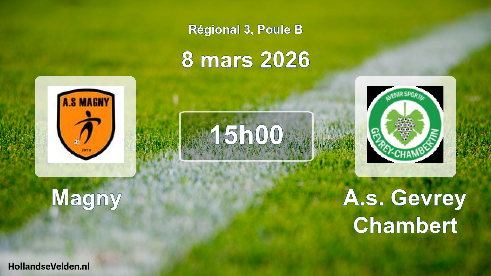 Scheduled Match: Magny - A.s. Gevrey Chambert (8 March 2026)