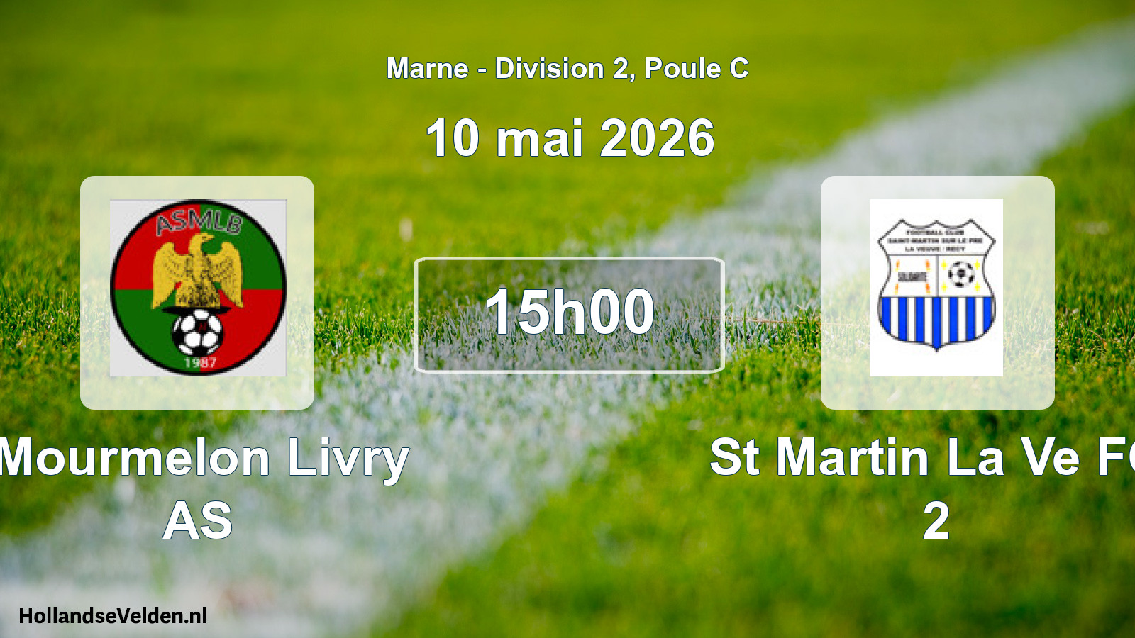 Scheduled Match: Mourmelon Livry AS - St Martin La Ve FC 2 (10 May 2026)