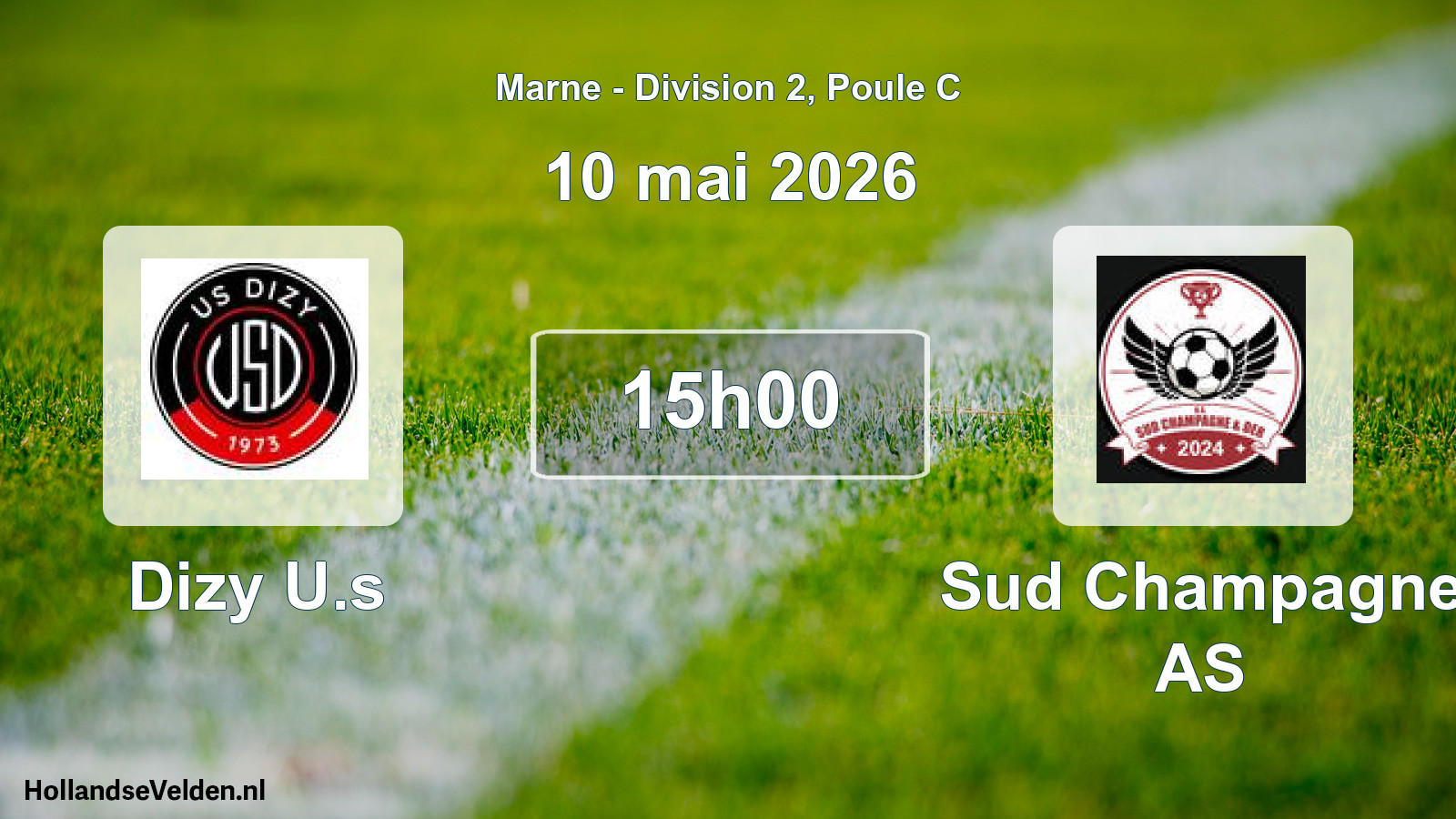 Match programmé: Dizy U.s - Sud Champagne AS (10 mai 2026)