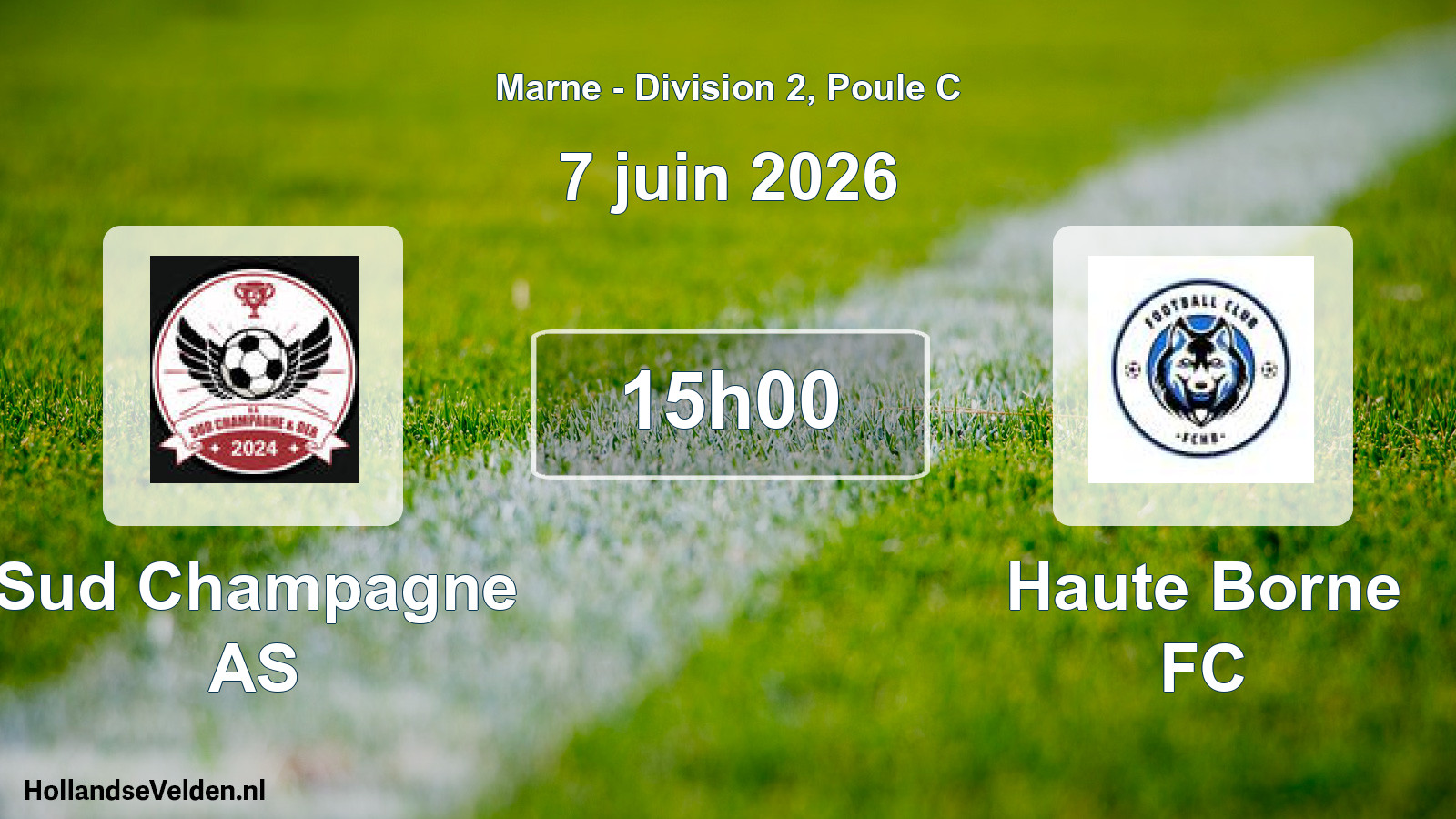 Geplande wedstrijd: Sud Champagne AS - Haute Borne FC (7 juni 2026)