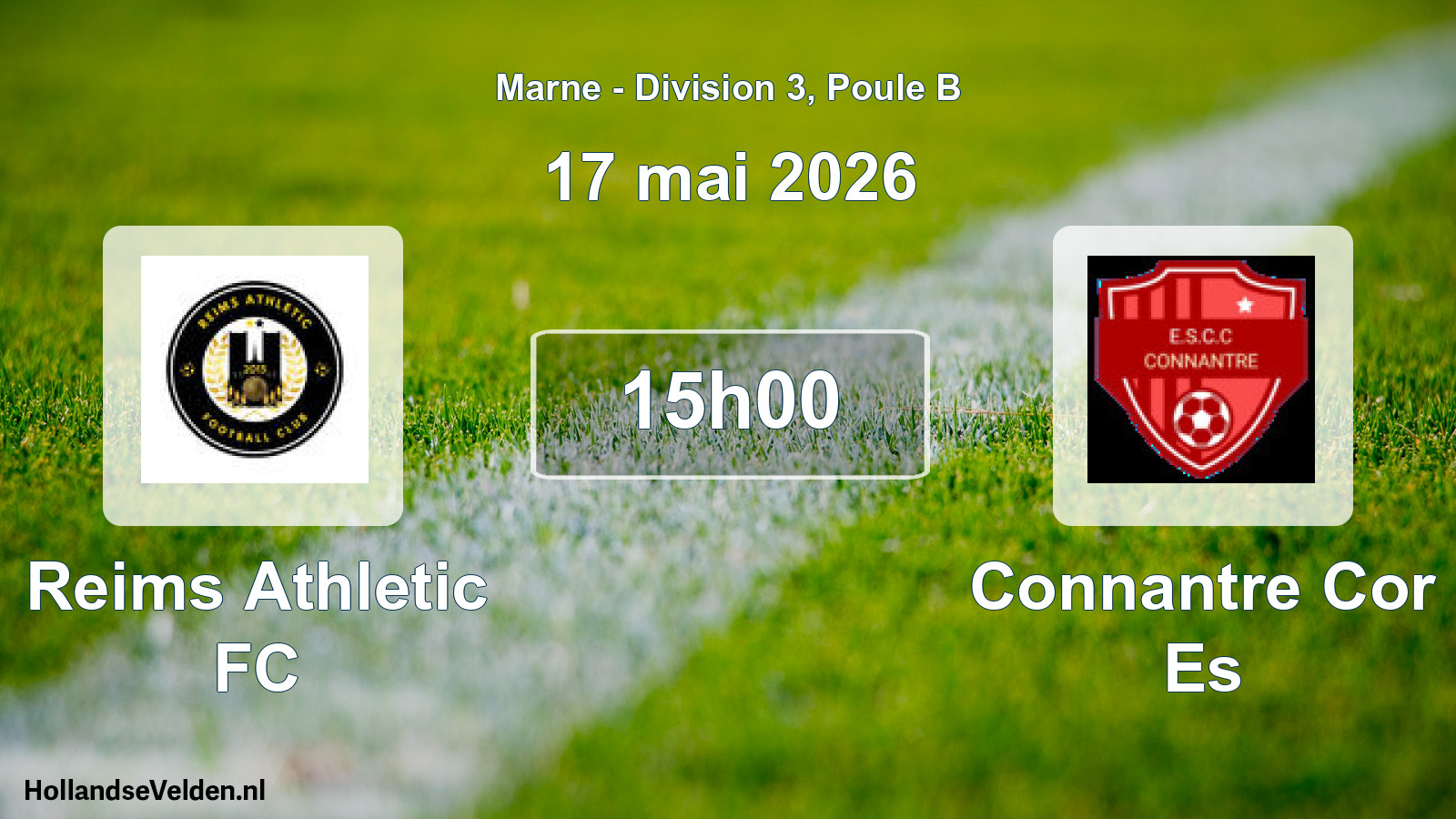 Geplande wedstrijd: Reims Athletic FC - Connantre Cor Es (17 mei 2026)