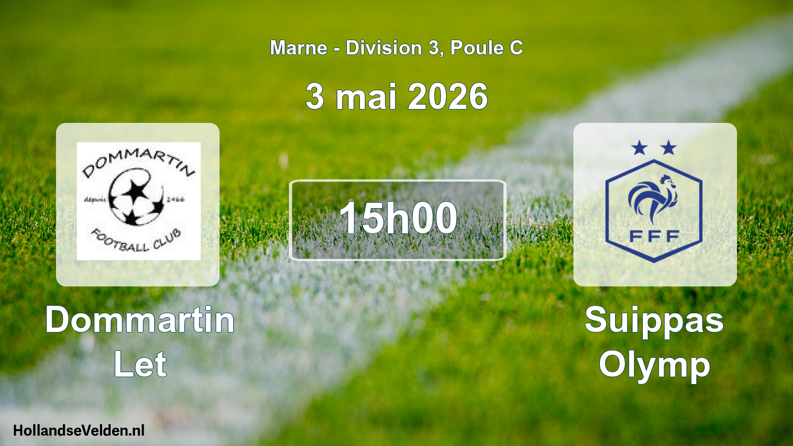 Scheduled Match: Dommartin Let - Suippas Olymp (3 May 2026)