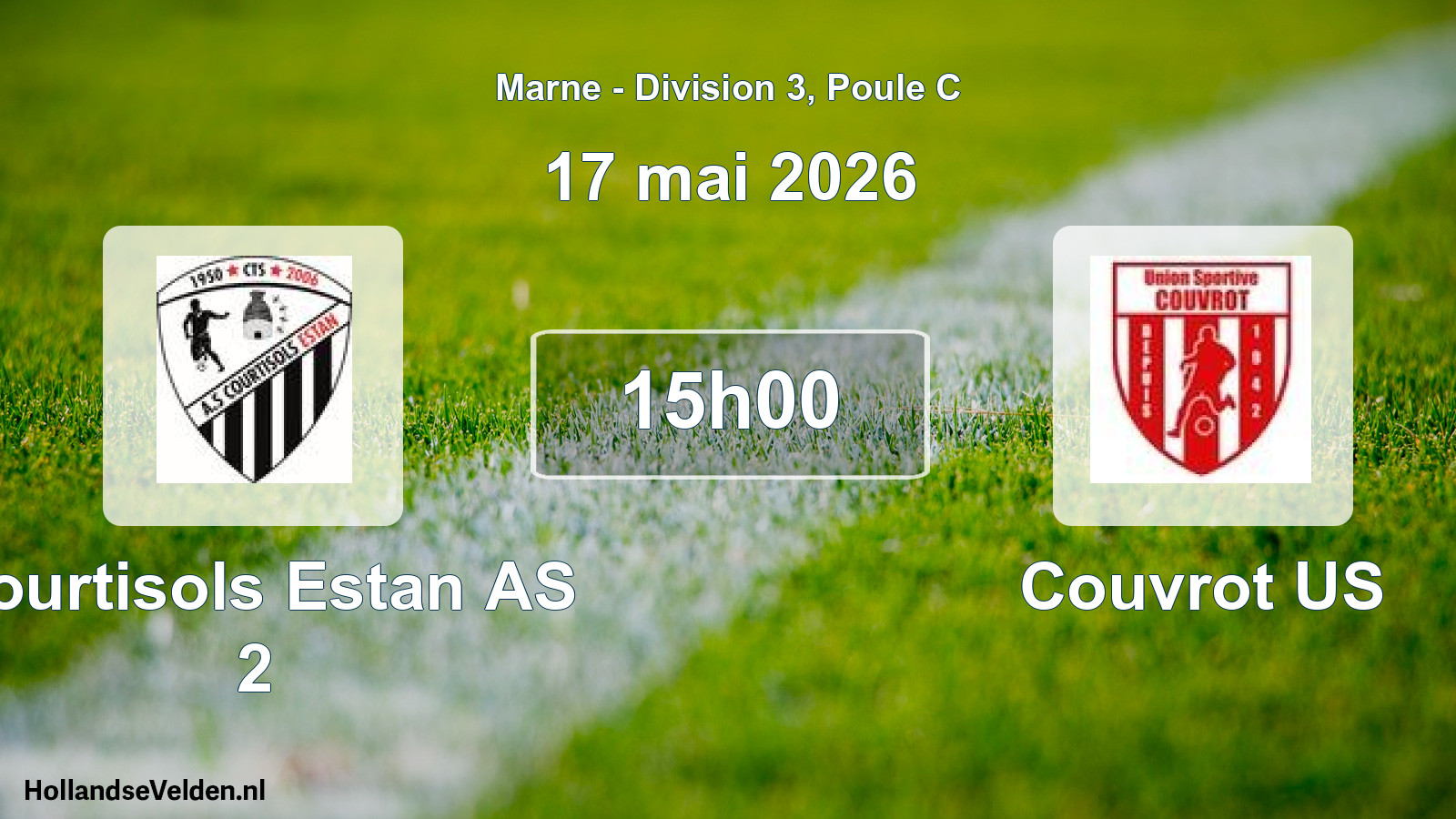 Scheduled Match: Courtisols Estan AS 2 - Couvrot US (17 May 2026)