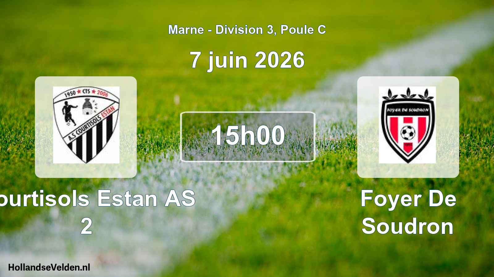 Scheduled Match: Courtisols Estan AS 2 - Foyer De Soudron (7 June 2026)