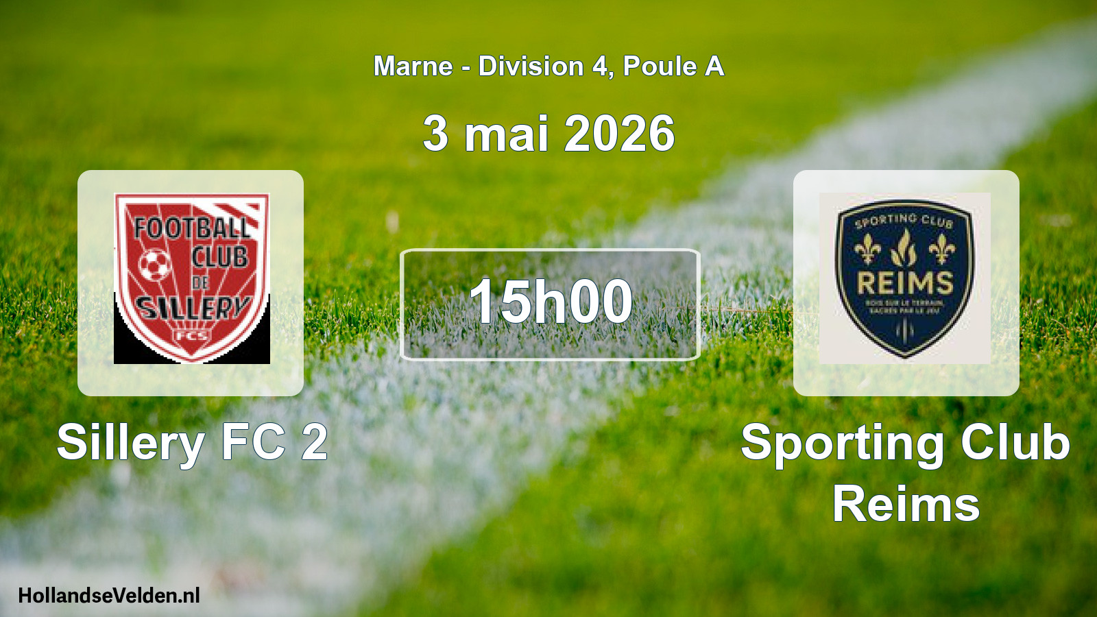 Scheduled Match: Sillery FC 2 - Sporting Club Reims (3 May 2026)