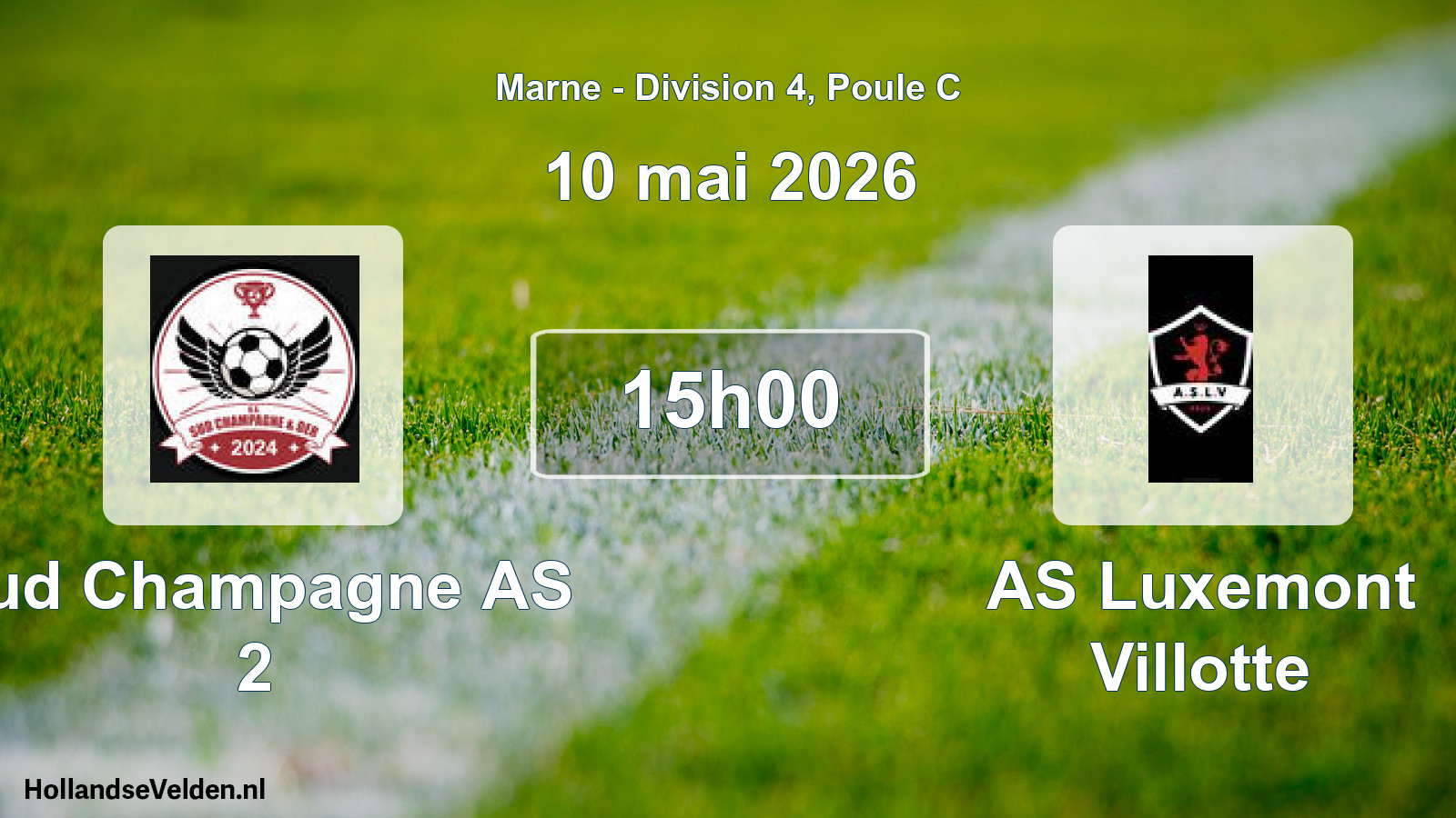 Scheduled Match: Sud Champagne AS 2 - AS Luxemont Villotte (10 May 2026)