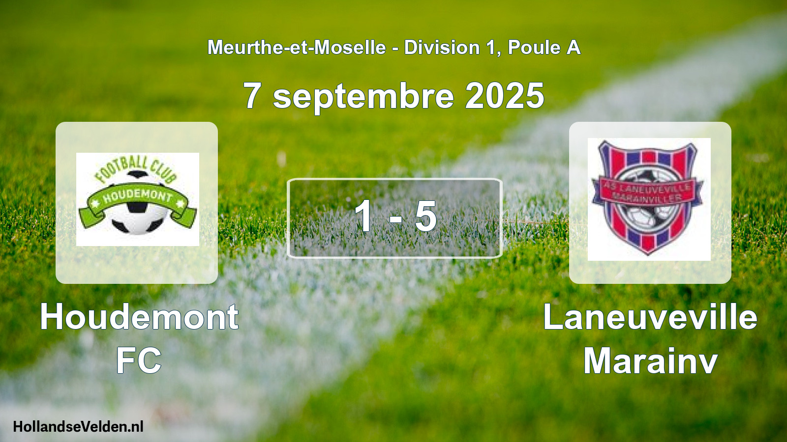 Gespeelde wedstrijd: Houdemont FC - Laneuveville Marainv 1 - 5 (7 september 2025)