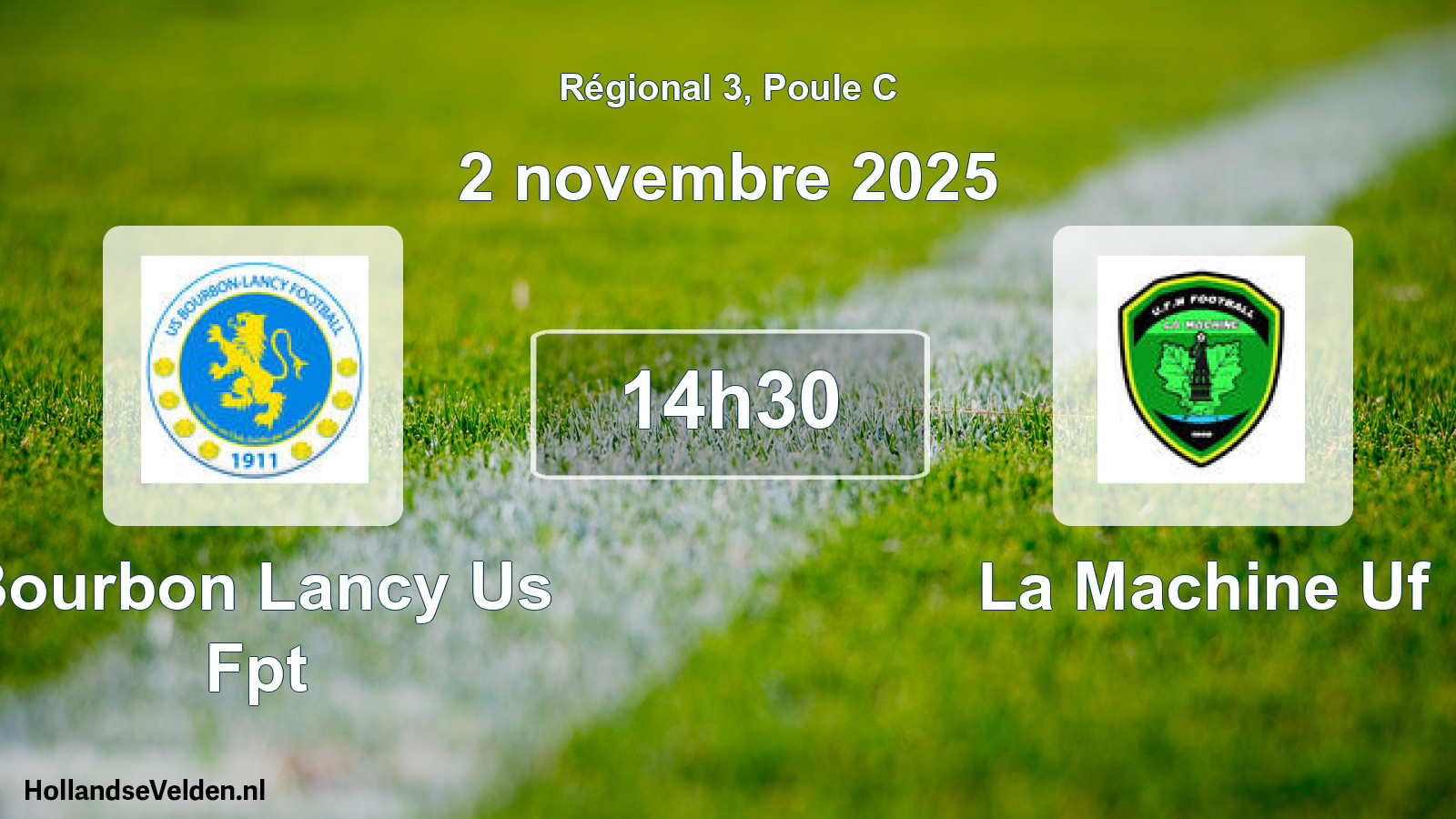 Scheduled Match: Bourbon Lancy Us Fpt - La Machine Uf (2 November 2025)