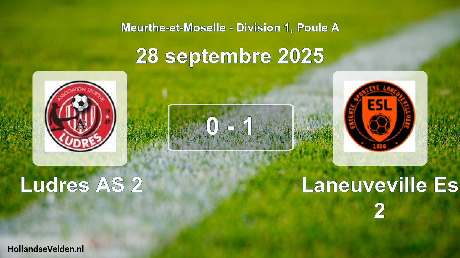 Total number of matches played: Ludres AS 2 - Laneuveville Es 2 0 - 1 (28 September 2025)