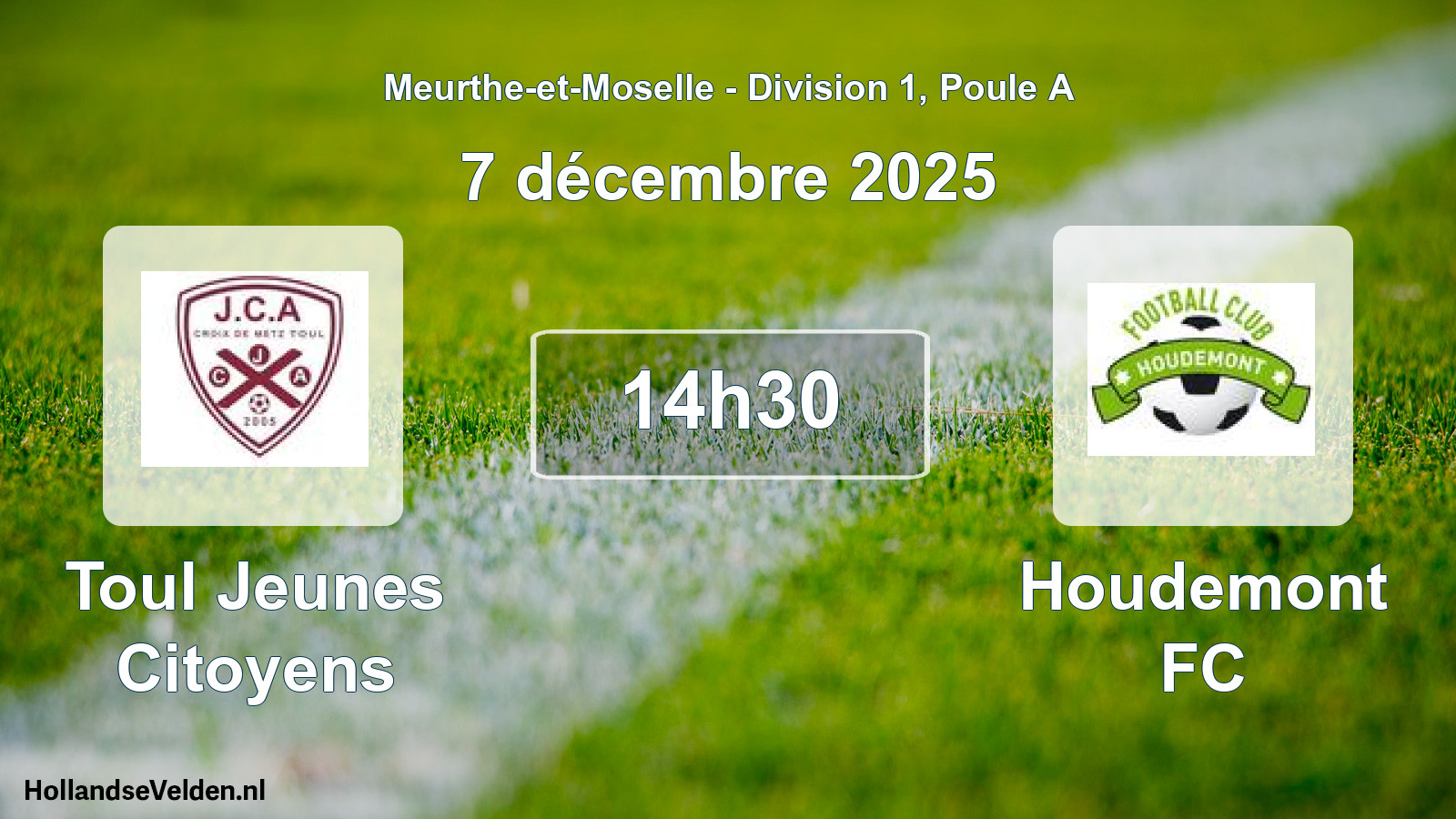 Geplande wedstrijd: Toul Jeunes Citoyens - Houdemont FC (7 december 2025)