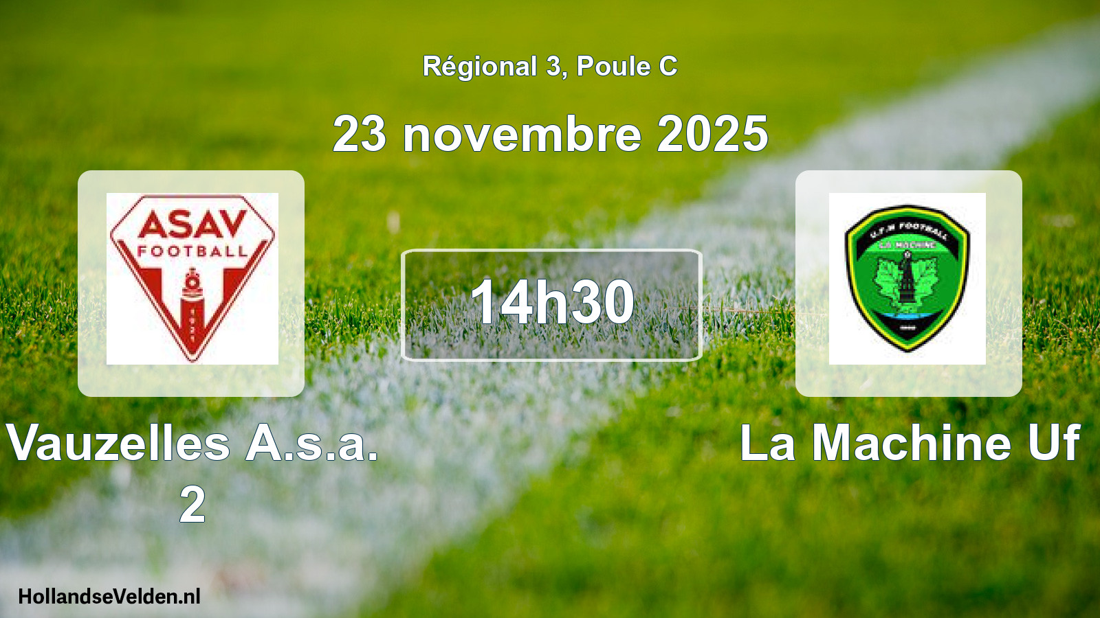 Scheduled Match: Vauzelles A.s.a. 2 - La Machine Uf (23 November 2025)