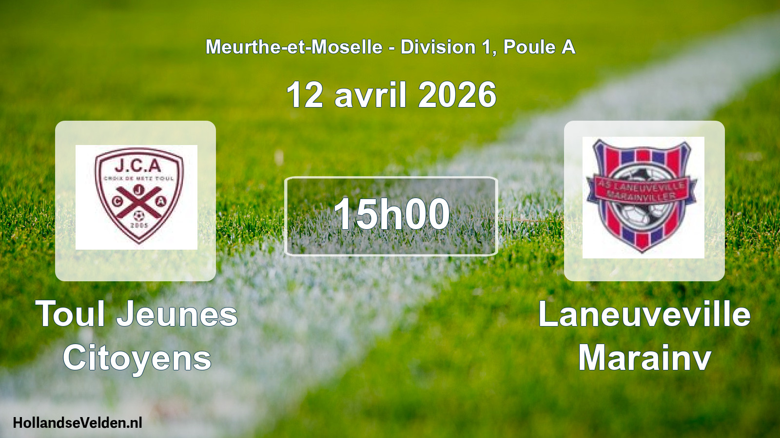 Scheduled Match: Toul Jeunes Citoyens - Laneuveville Marainv (12 April 2026)