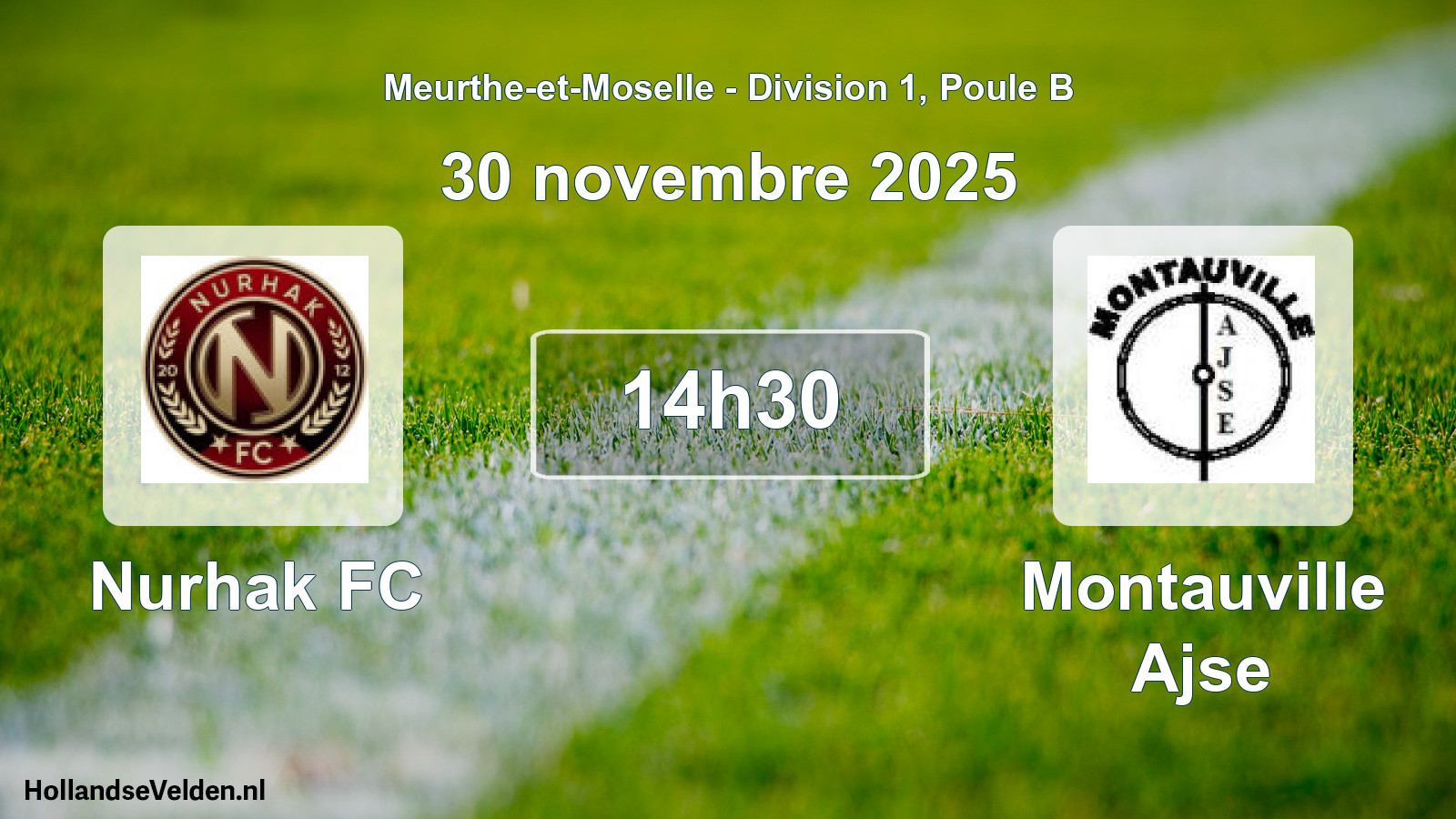 Geplande wedstrijd: Nurhak FC - Montauville Ajse (30 november 2025)