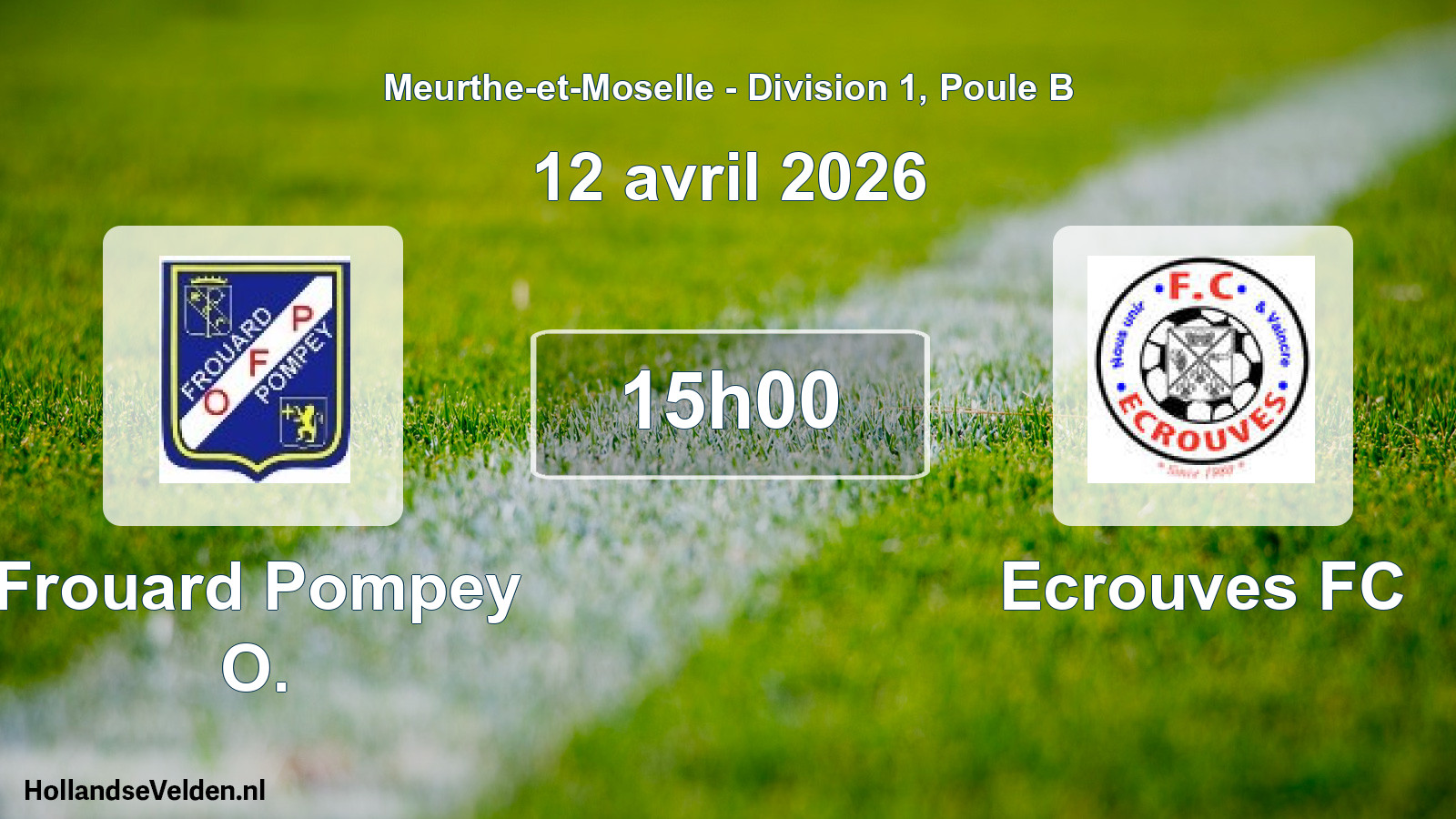 Scheduled Match: Frouard Pompey O. - Ecrouves FC (12 April 2026)