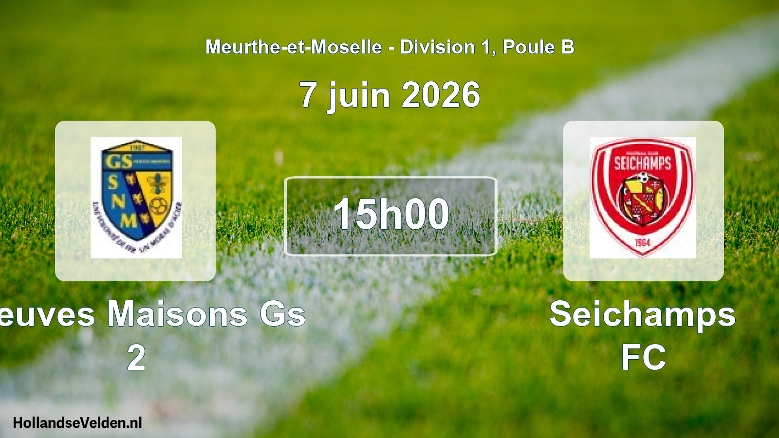Scheduled Match: Neuves Maisons Gs 2 - Seichamps FC (7 June 2026)