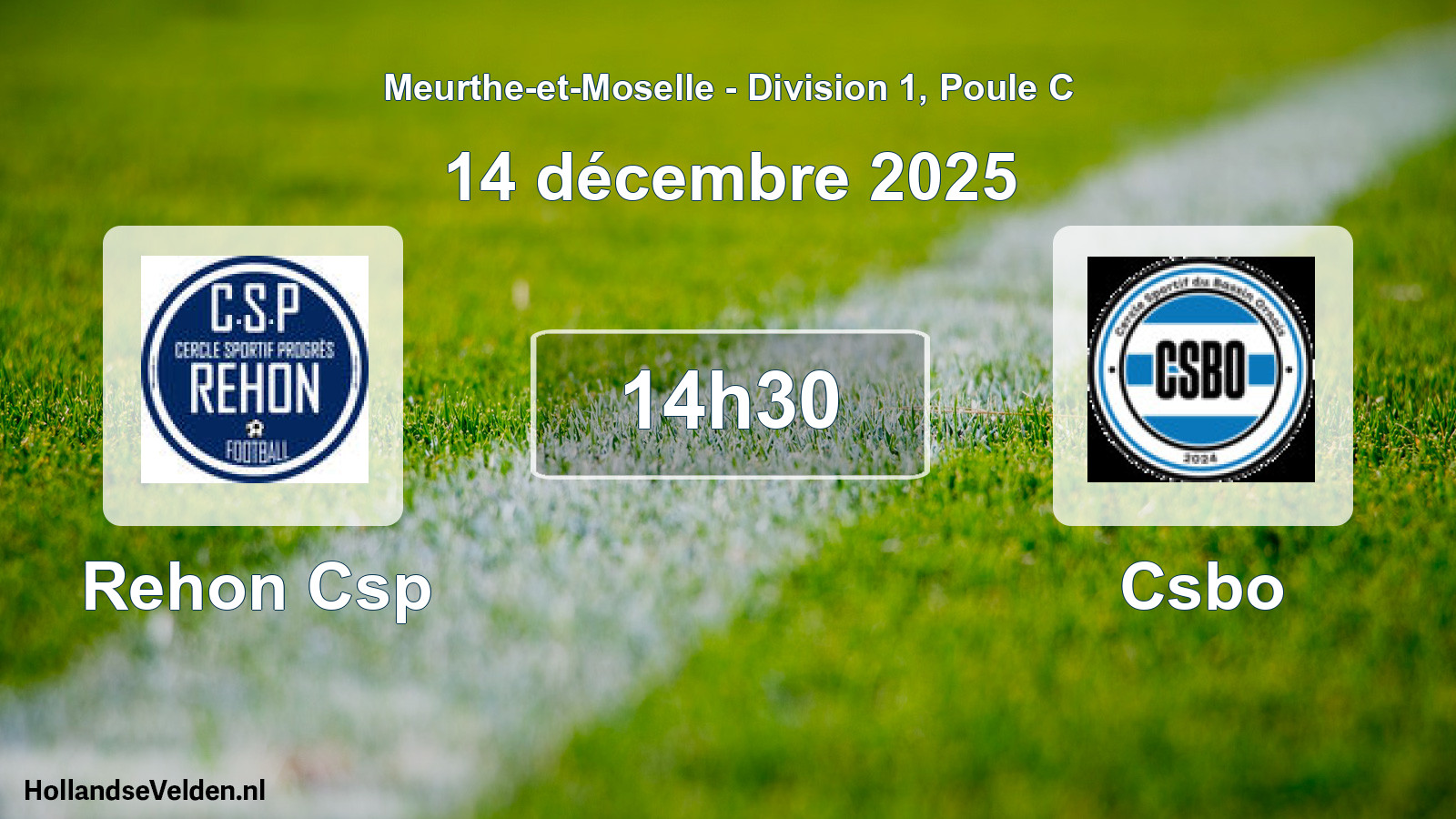Scheduled Match: Rehon Csp - Csbo (14 December 2025)