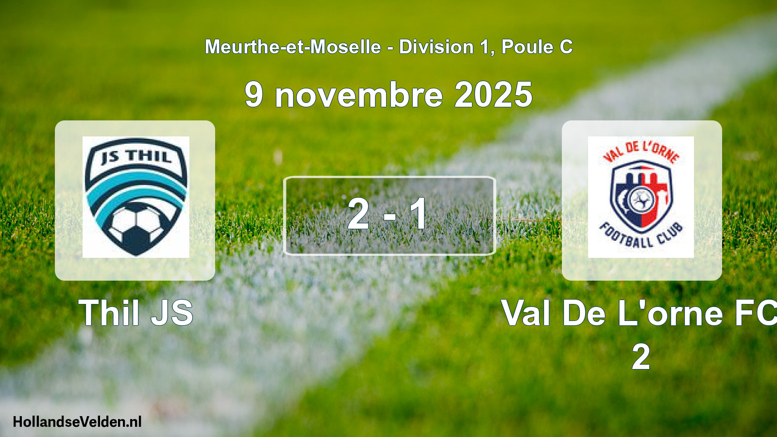Gespeelde wedstrijd: Thil JS - Val De L'orne FC 2 2 - 1 (9 november 2025)
