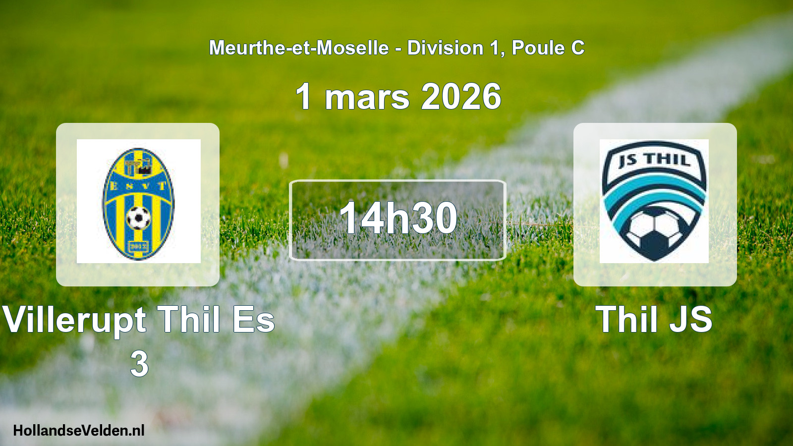 Match programmé: Villerupt Thil Es 3 - Thil JS (1 mars 2026)