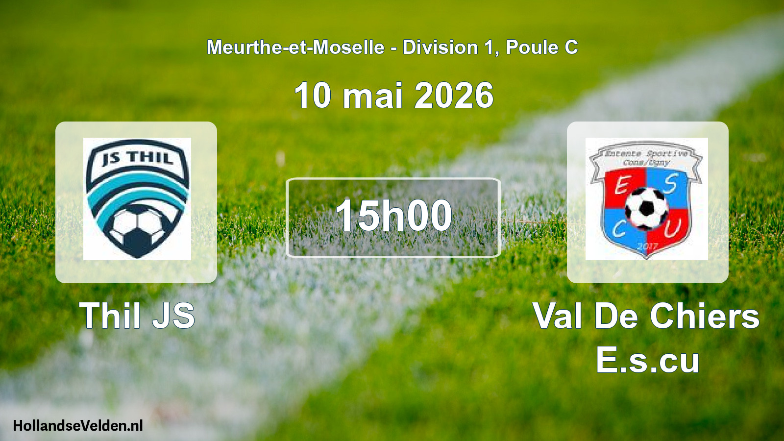Match programmé: Thil JS - Val De Chiers E.s.cu (10 mai 2026)
