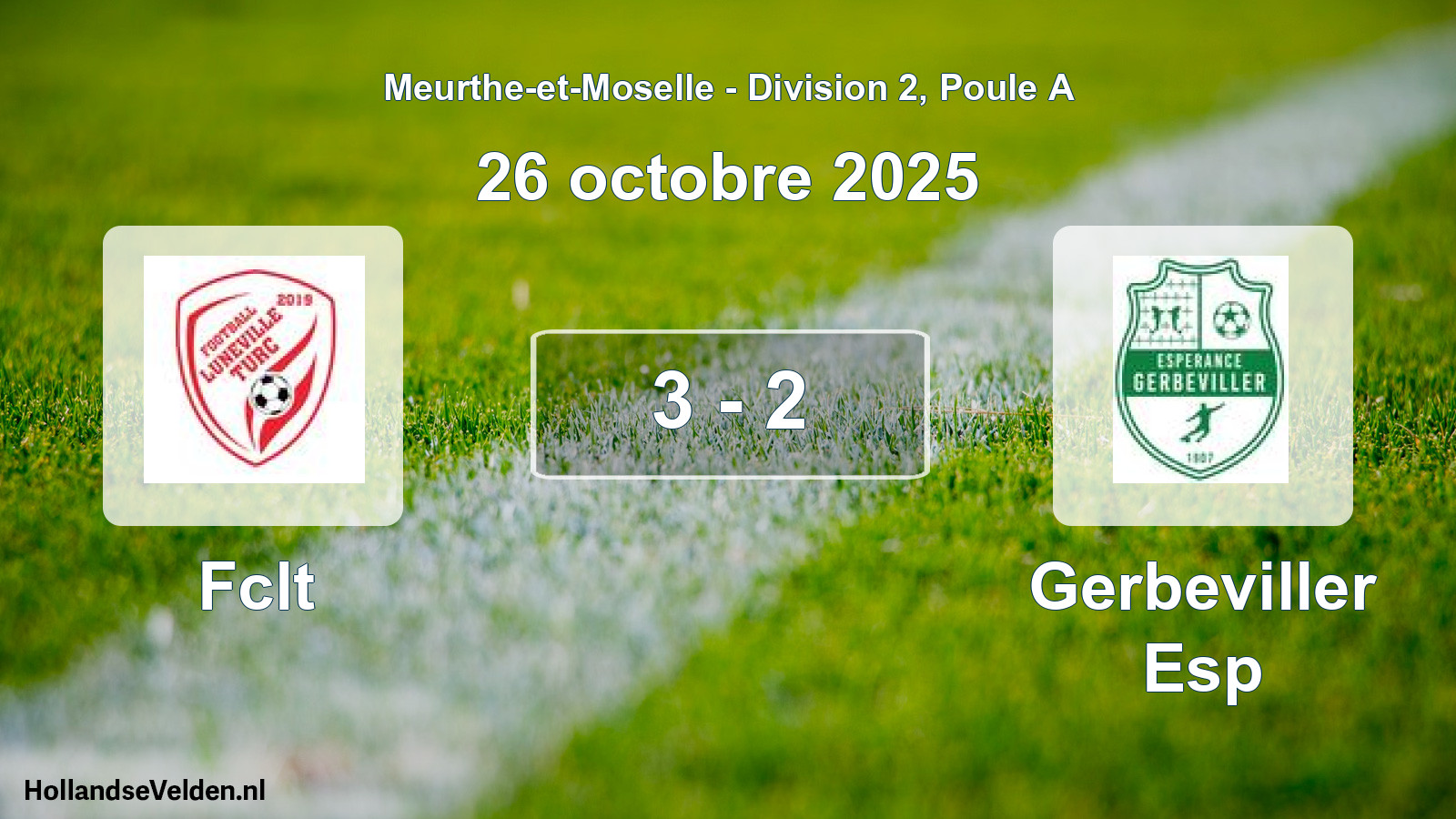 Total number of matches played: Fclt - Gerbeviller Esp 3 - 2 (26 October 2025)