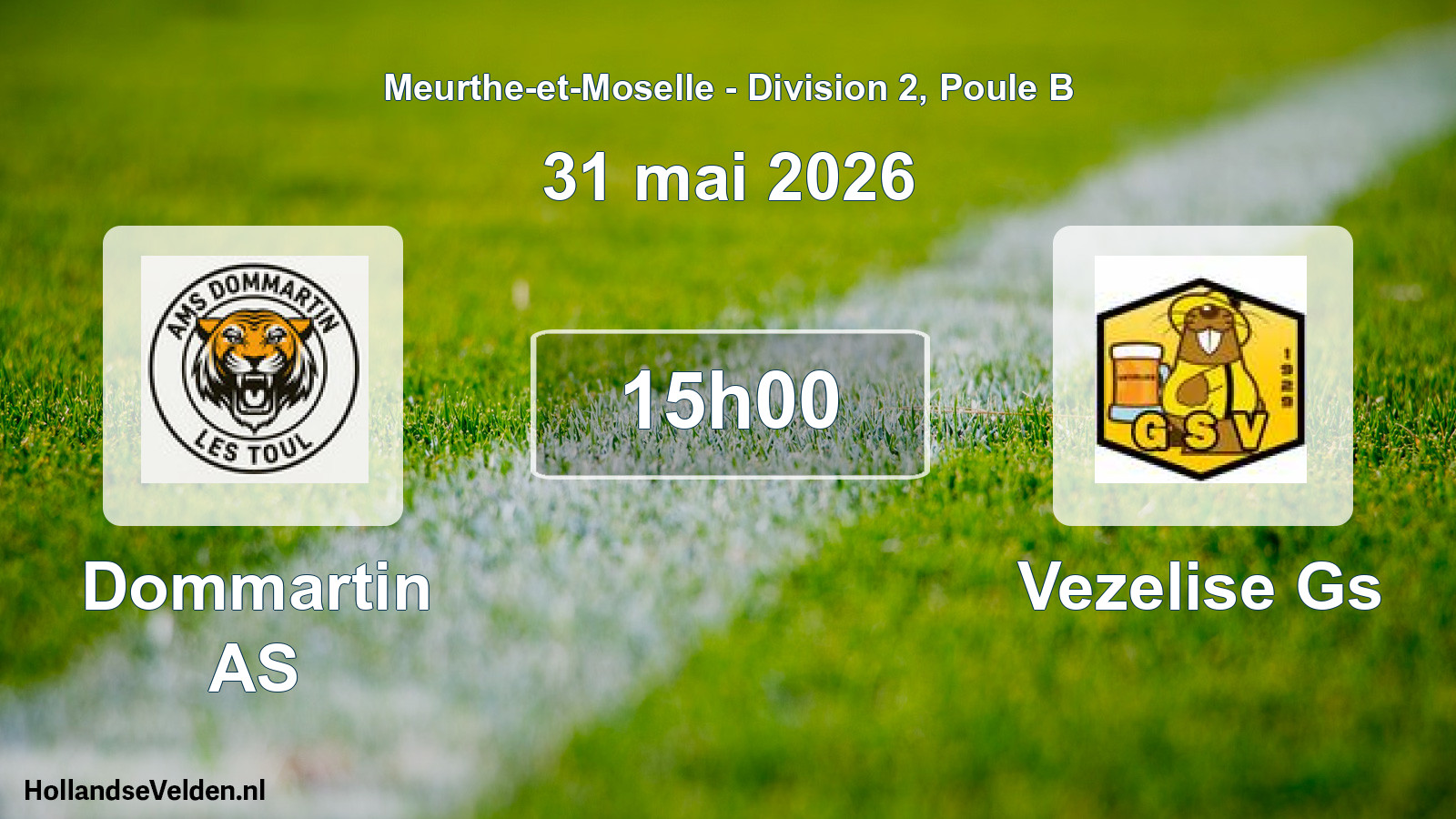 Scheduled Match: Dommartin AS - Vezelise Gs (31 May 2026)