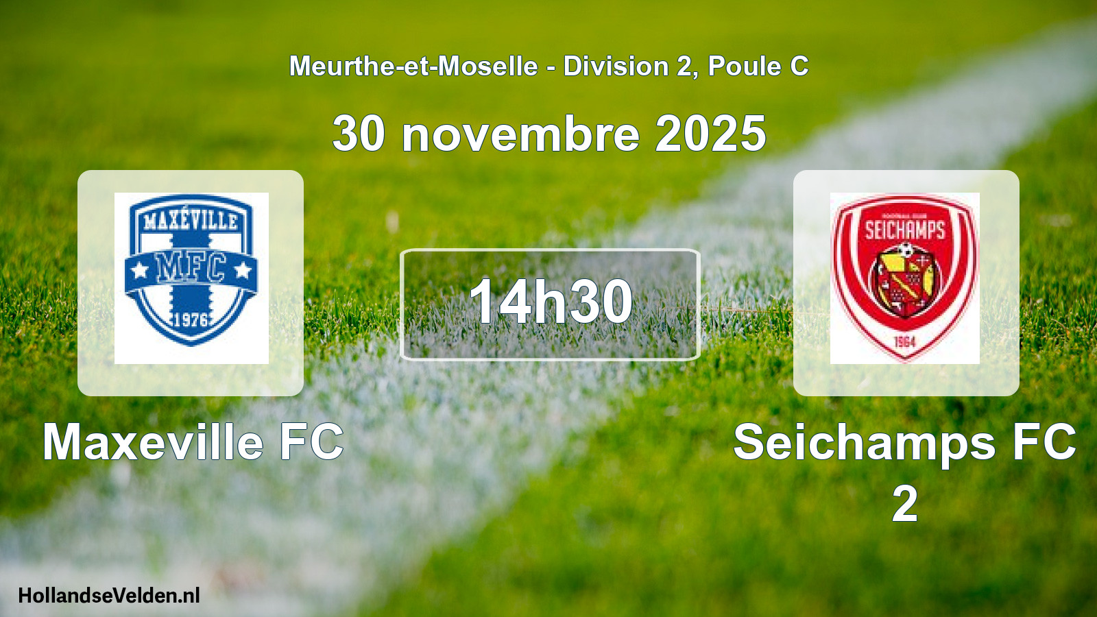 Scheduled Match: Maxeville FC - Seichamps FC 2 (30 November 2025)