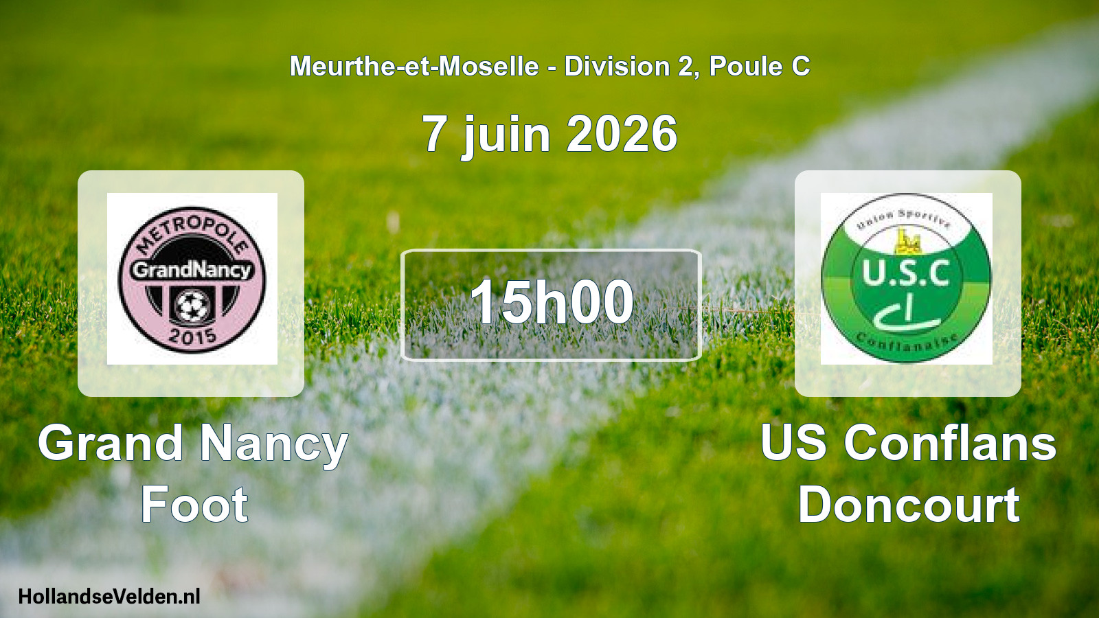 Scheduled Match: Grand Nancy Foot - US Conflans Doncourt (7 June 2026)
