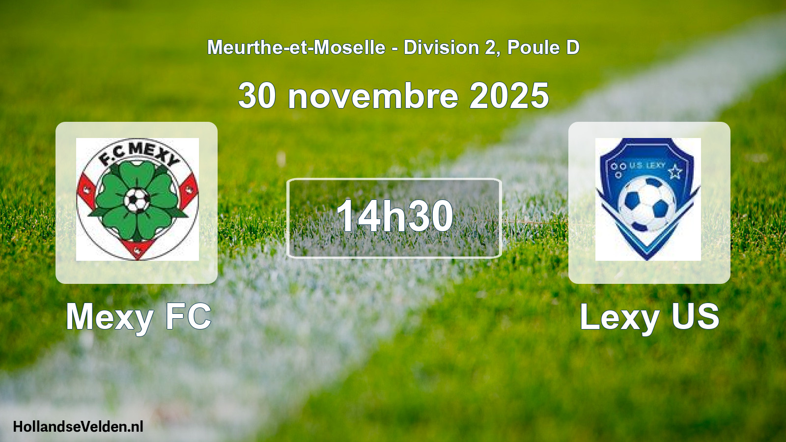 Geplande wedstrijd: Mexy FC - Lexy US (30 november 2025)