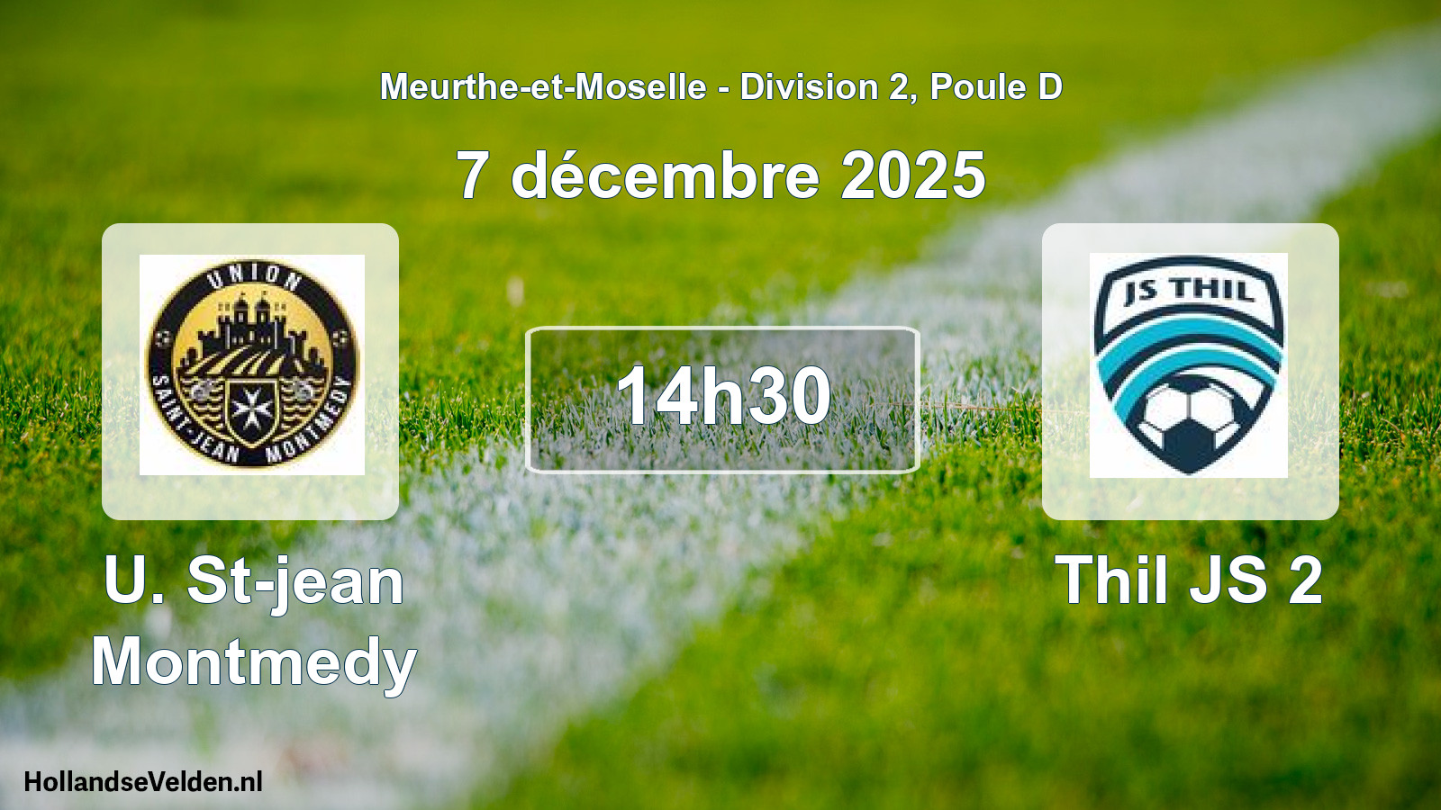 Match programmé: U. St-jean Montmedy - Thil JS 2 (7 décembre 2025)