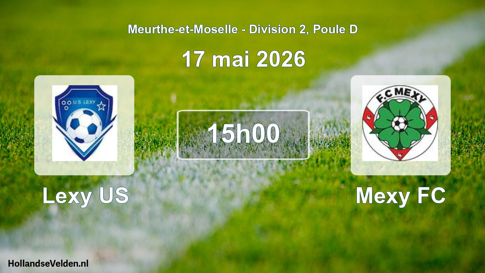Geplande wedstrijd: Lexy US - Mexy FC (17 mei 2026)