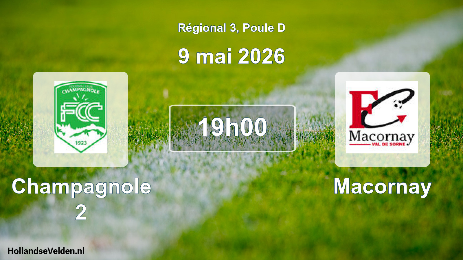 Scheduled Match: Champagnole 2 - Macornay (9 May 2026)