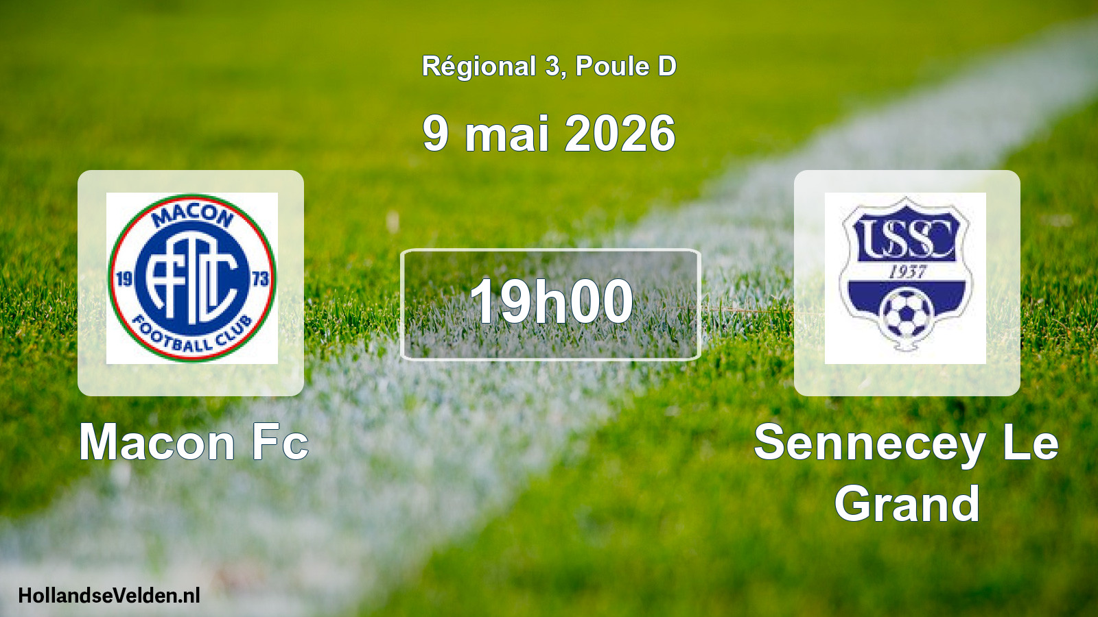 Geplande wedstrijd: Macon Fc - Sennecey Le Grand (9 mai 2026)