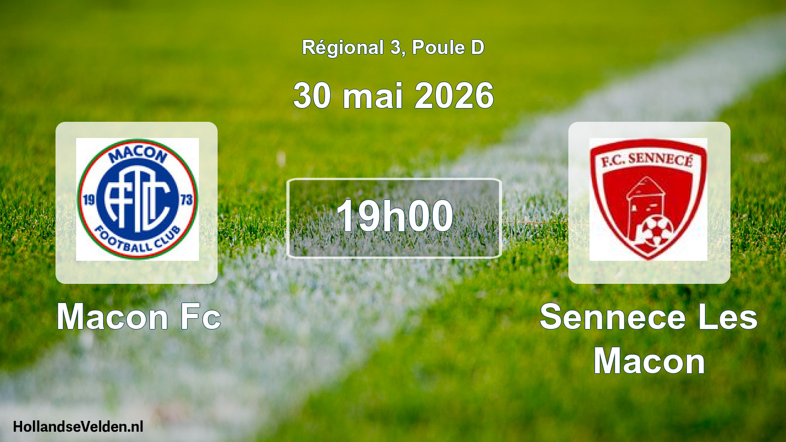 Scheduled Match: Macon Fc - Sennece Les Macon (30 May 2026)