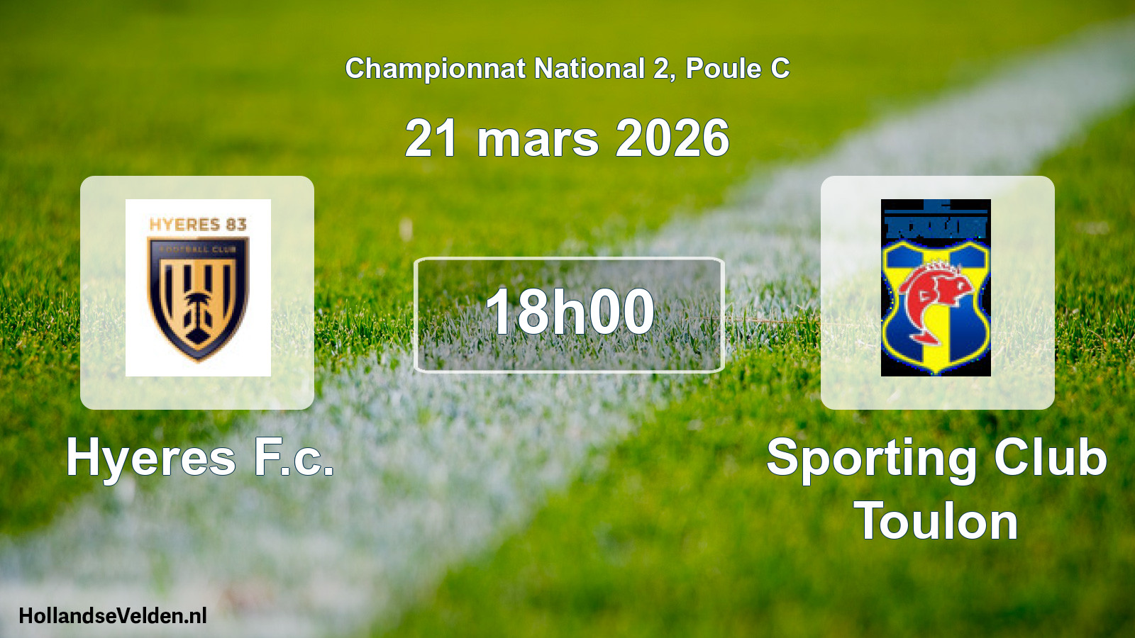 Scheduled Match: Hyeres F.c. - Sporting Club Toulon (21 March 2026)