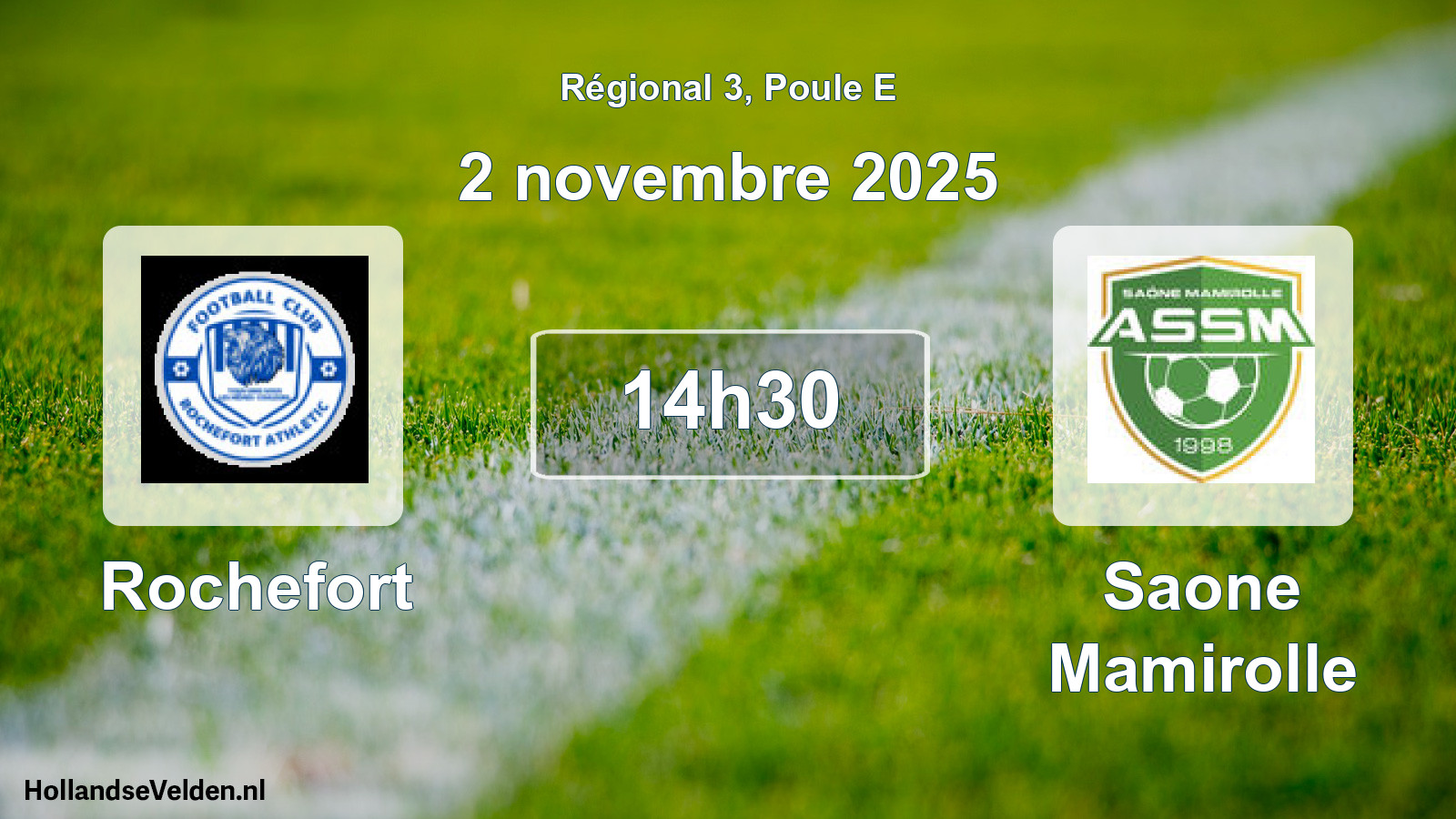 Geplande wedstrijd: Rochefort - Saone Mamirolle (2 novembre 2025)