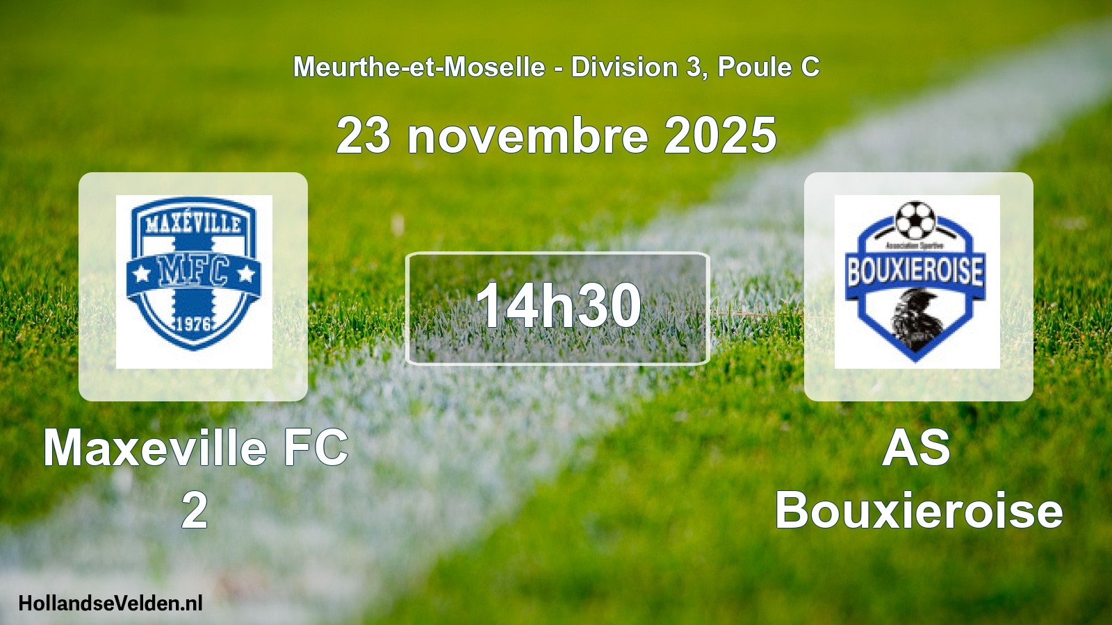 Scheduled Match: Maxeville FC 2 - AS Bouxieroise (23 November 2025)