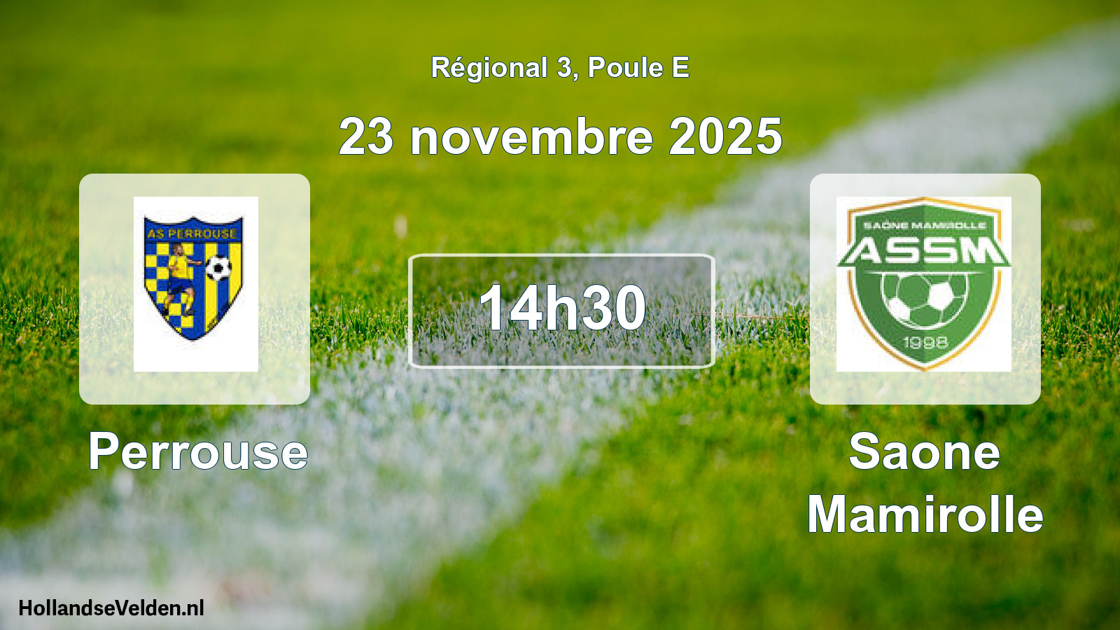 Scheduled Match: Perrouse - Saone Mamirolle (23 November 2025)