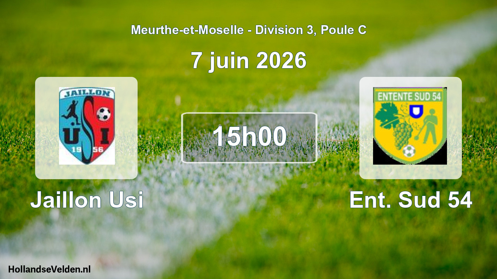 Scheduled Match: Jaillon Usi - Ent. Sud 54 (7 June 2026)