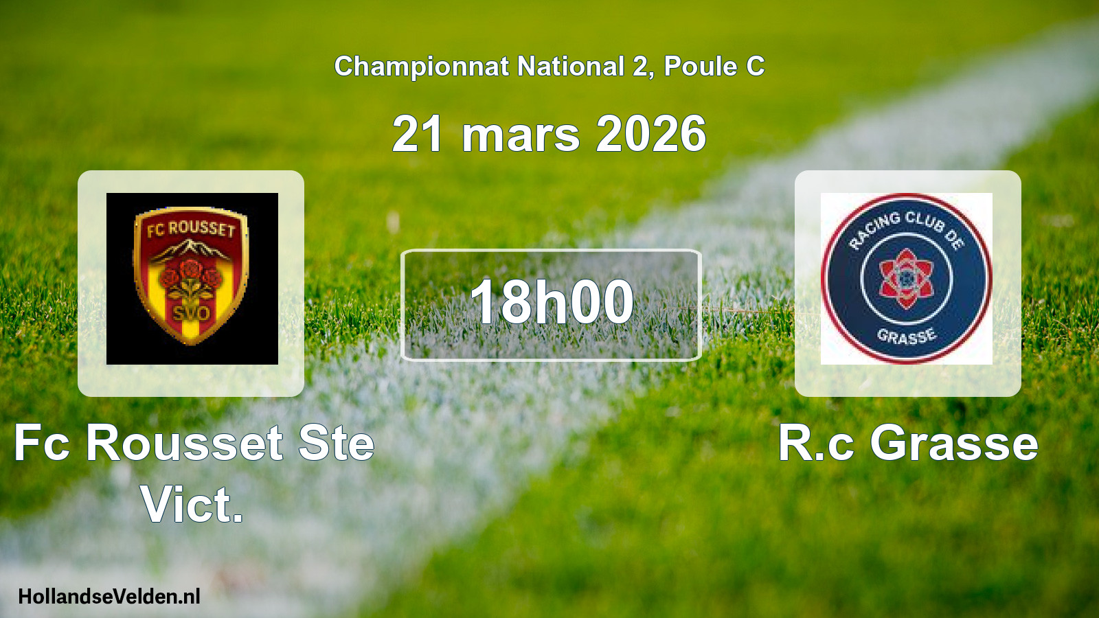 Scheduled Match: Fc Rousset Ste Vict. - R.c Grasse (21 March 2026)