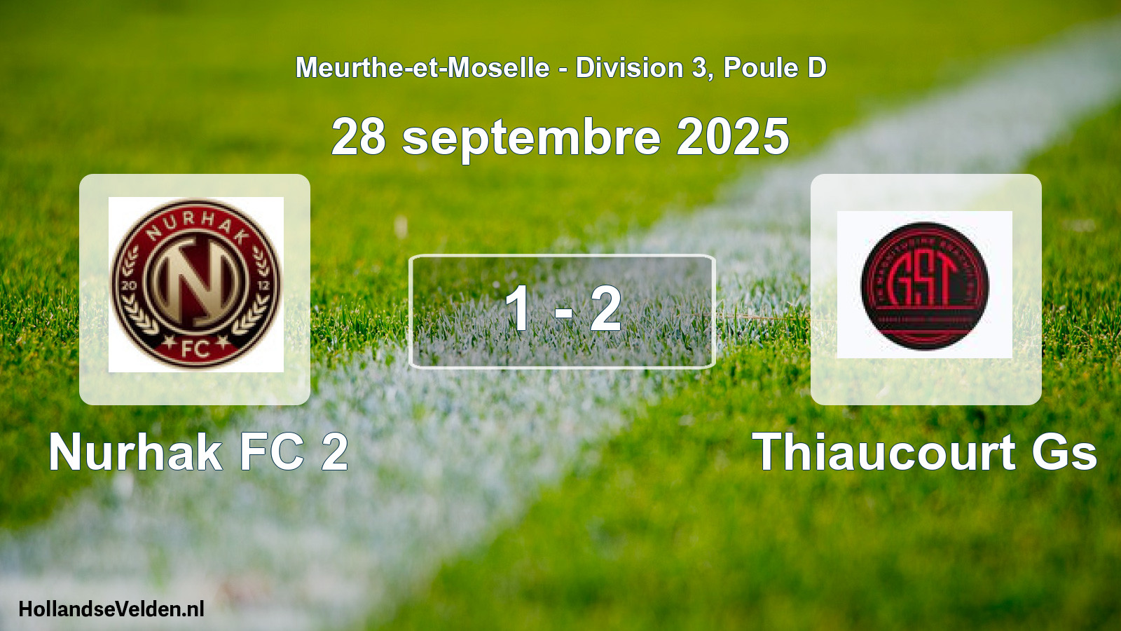 Total number of matches played: Nurhak FC 2 - Thiaucourt Gs 1 - 2 (28 September 2025)