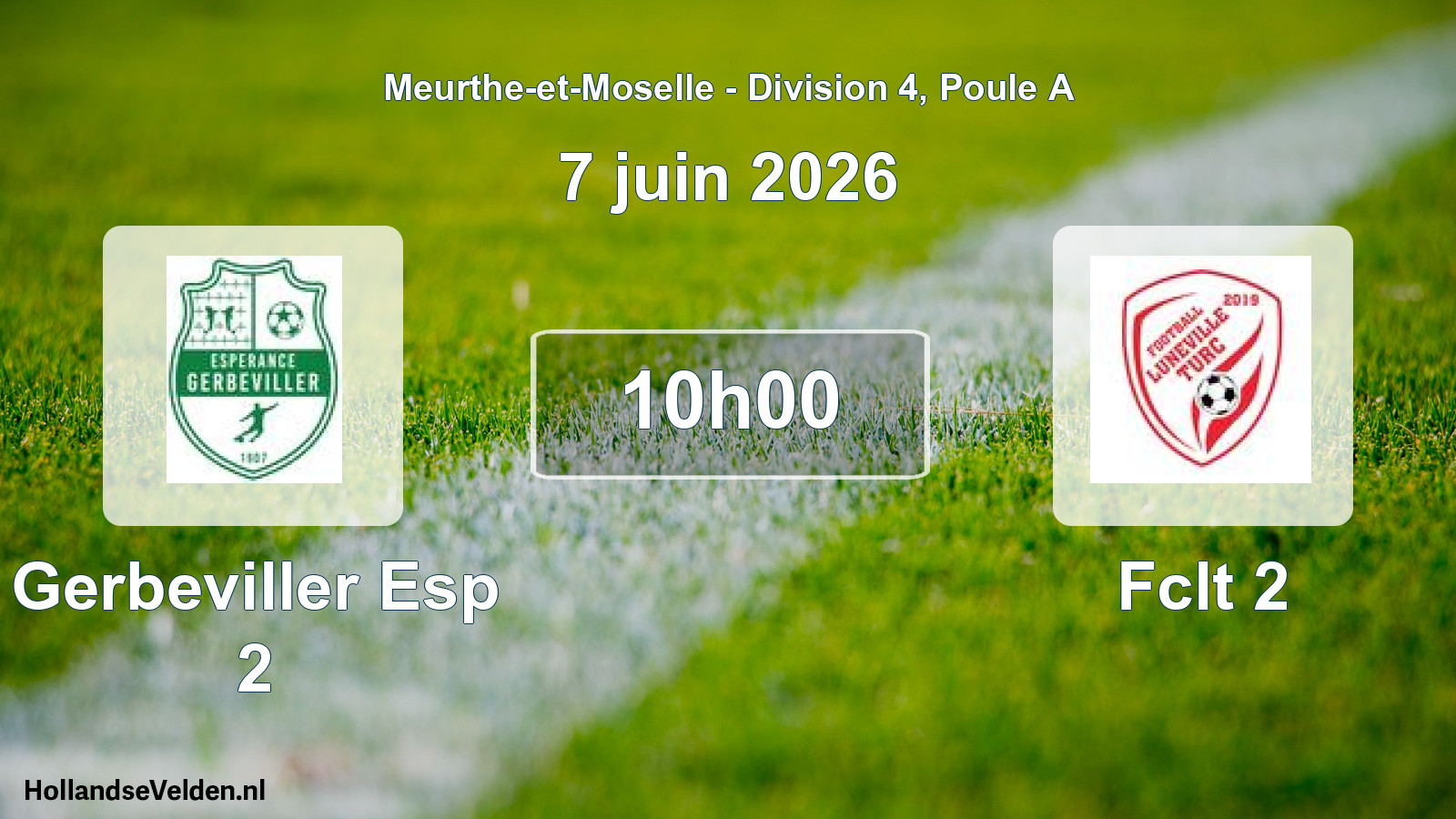 Scheduled Match: Gerbeviller Esp 2 - Fclt 2 (7 June 2026)