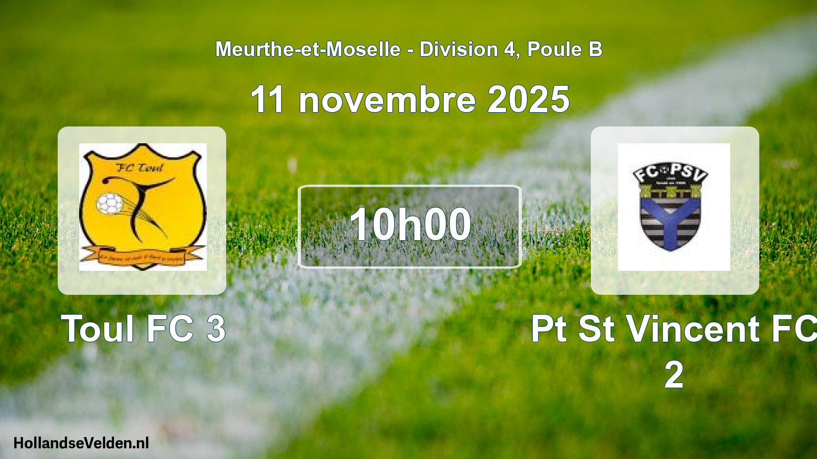 Scheduled Match: Toul FC 3 - Pt St Vincent FC 2 (11 November 2025)