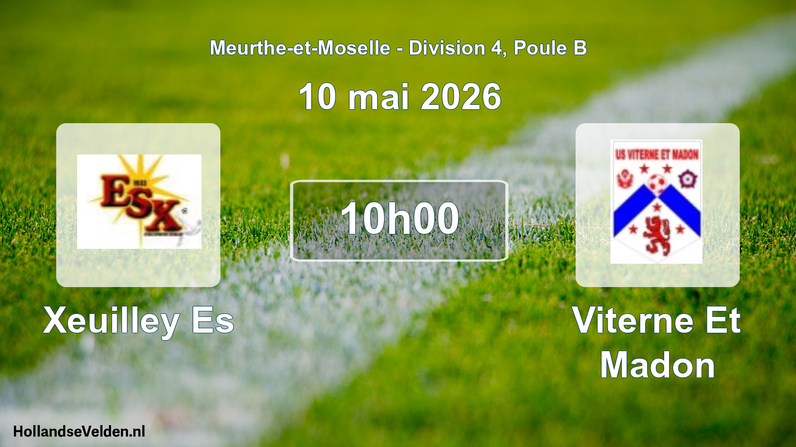 Match programmé: Xeuilley Es - Viterne Et Madon (10 mai 2026)