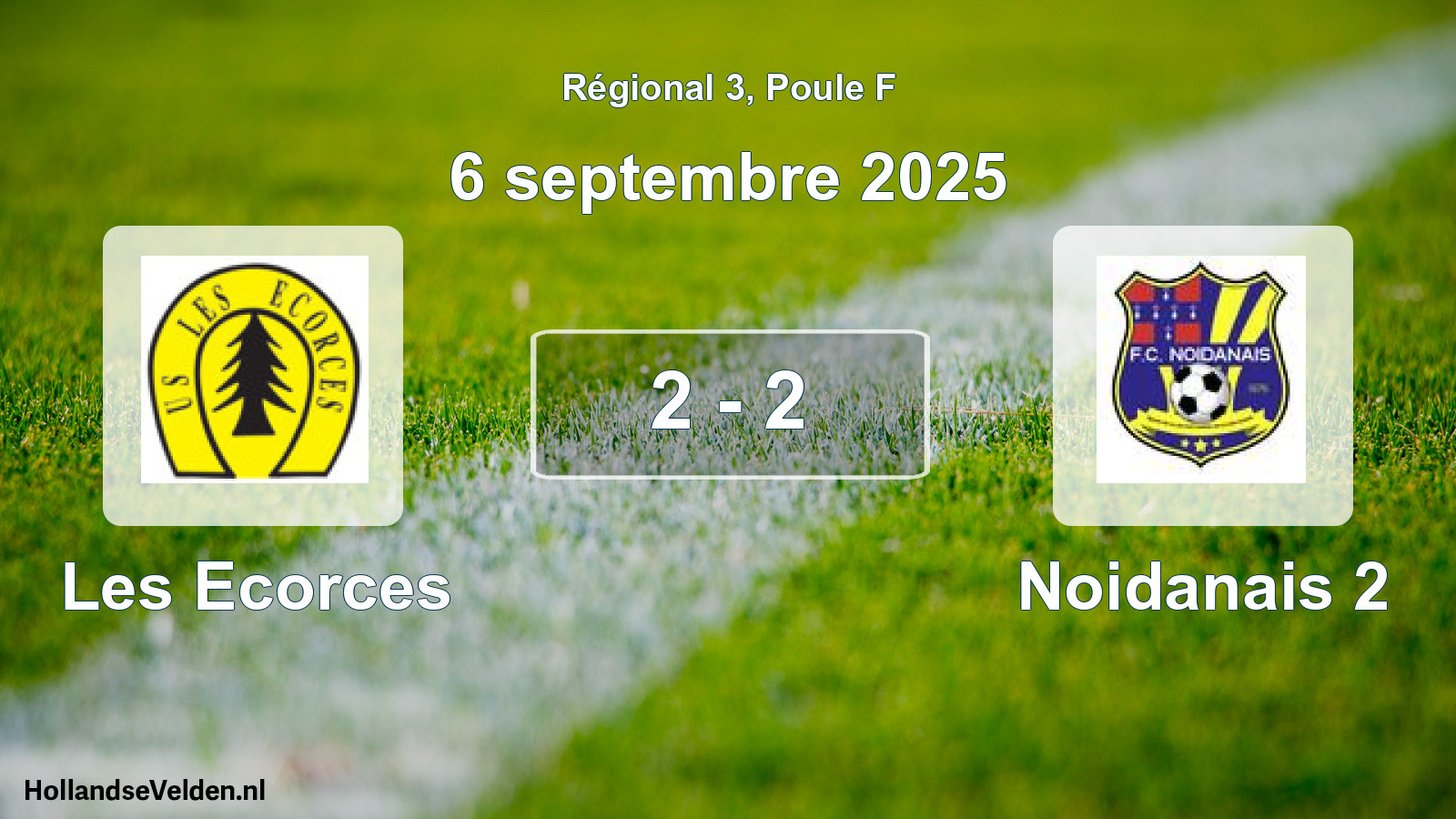 Total number of matches played: Les Ecorces - Noidanais 2 2 - 2 (6 September 2025)