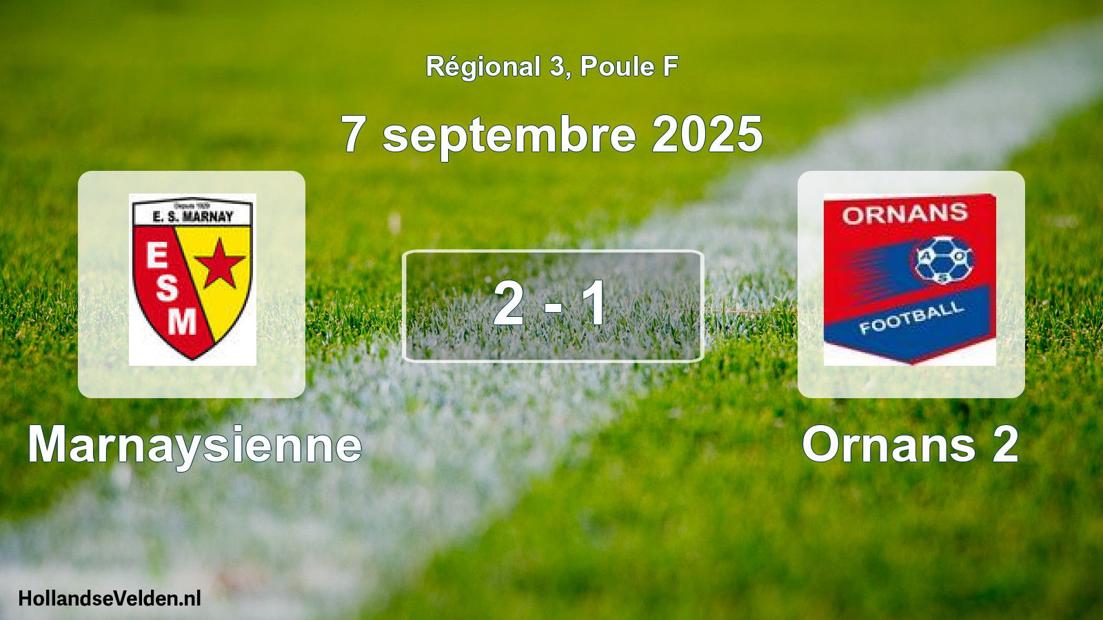Total number of matches played: Marnaysienne - Ornans 2 2 - 1 (7 September 2025)