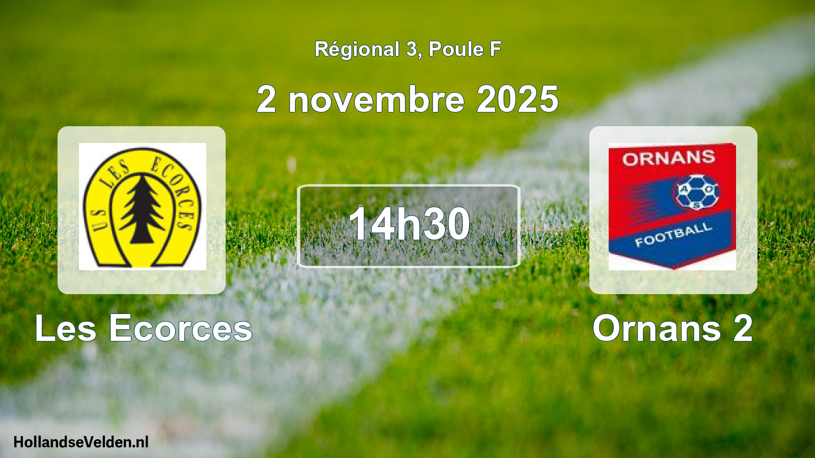 Geplande wedstrijd: Les Ecorces - Ornans 2 (2 november 2025)