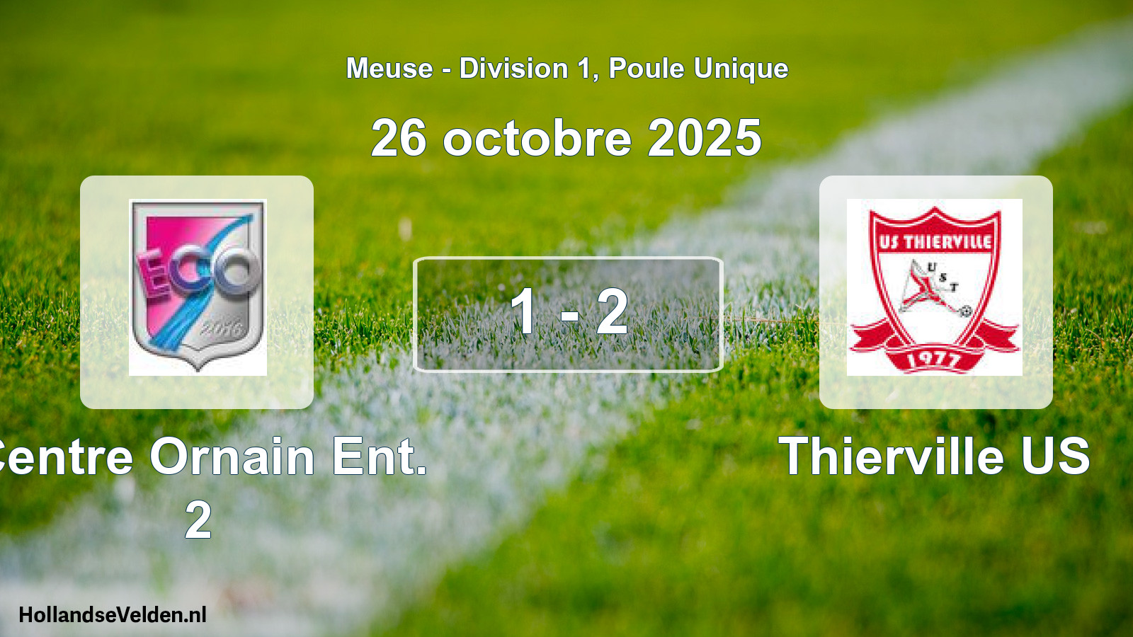 Match joué: Centre Ornain Ent. 2 - Thierville US 1 - 2 (26 octobre 2025)