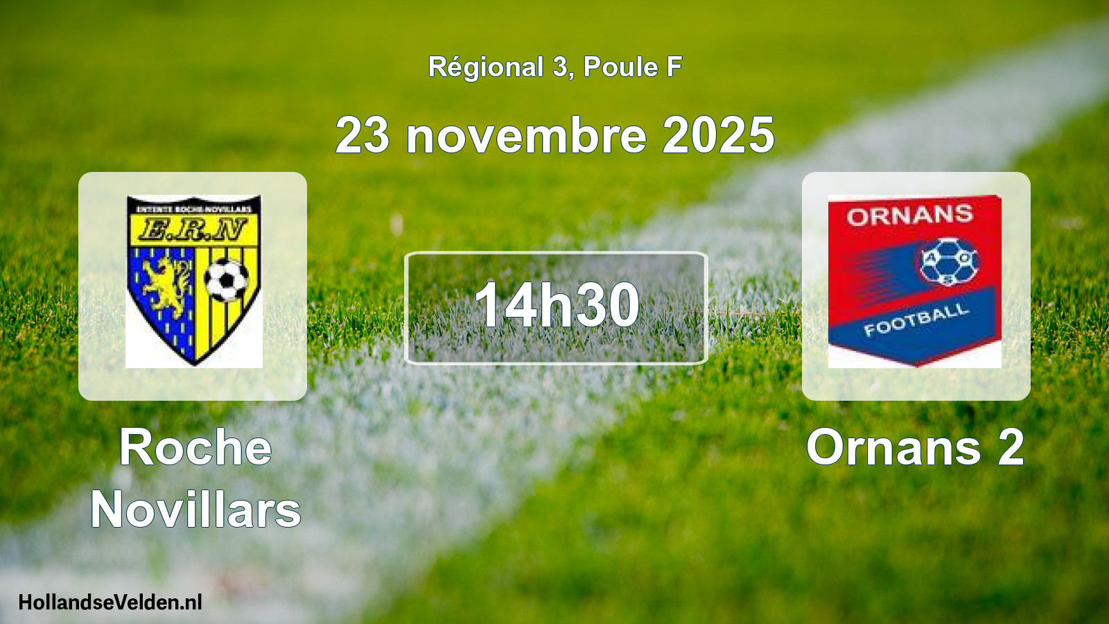 Geplande wedstrijd: Roche Novillars - Ornans 2 (23 novembre 2025)