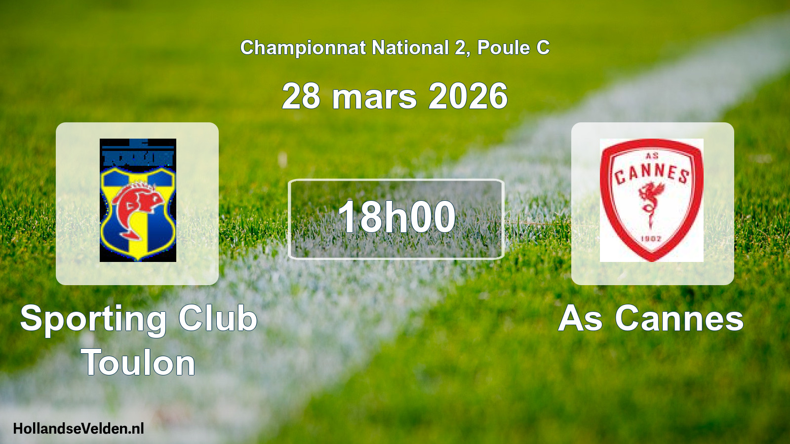 Scheduled Match: Sporting Club Toulon - As Cannes (28 March 2026)